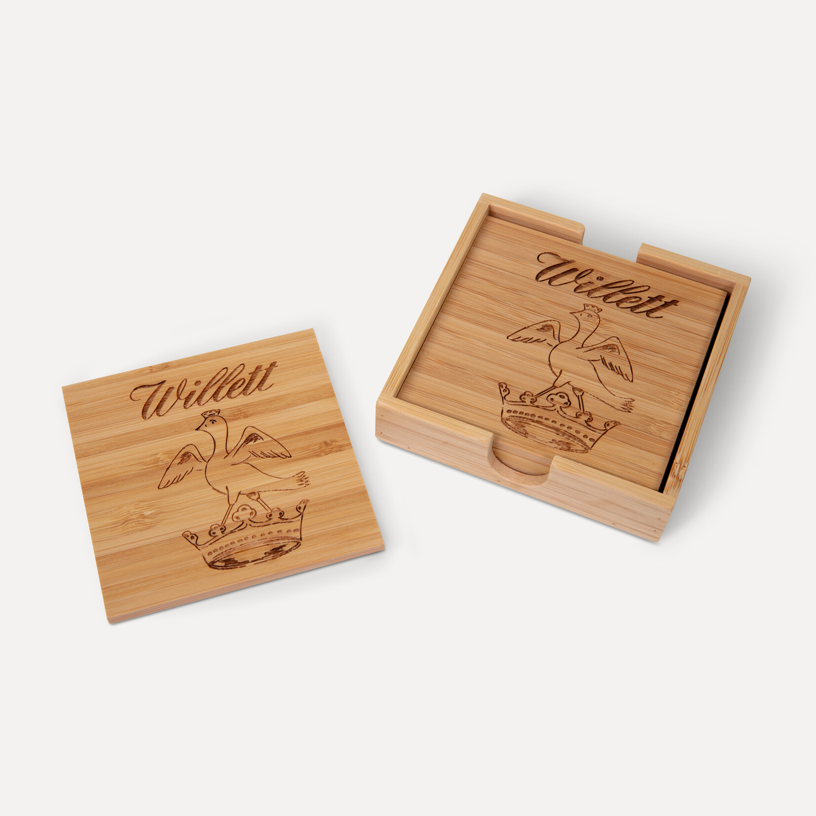 Bamboo Coaster Set