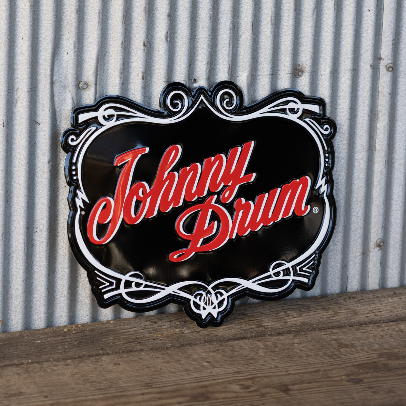 Johnny Drum Aluminum Sign
