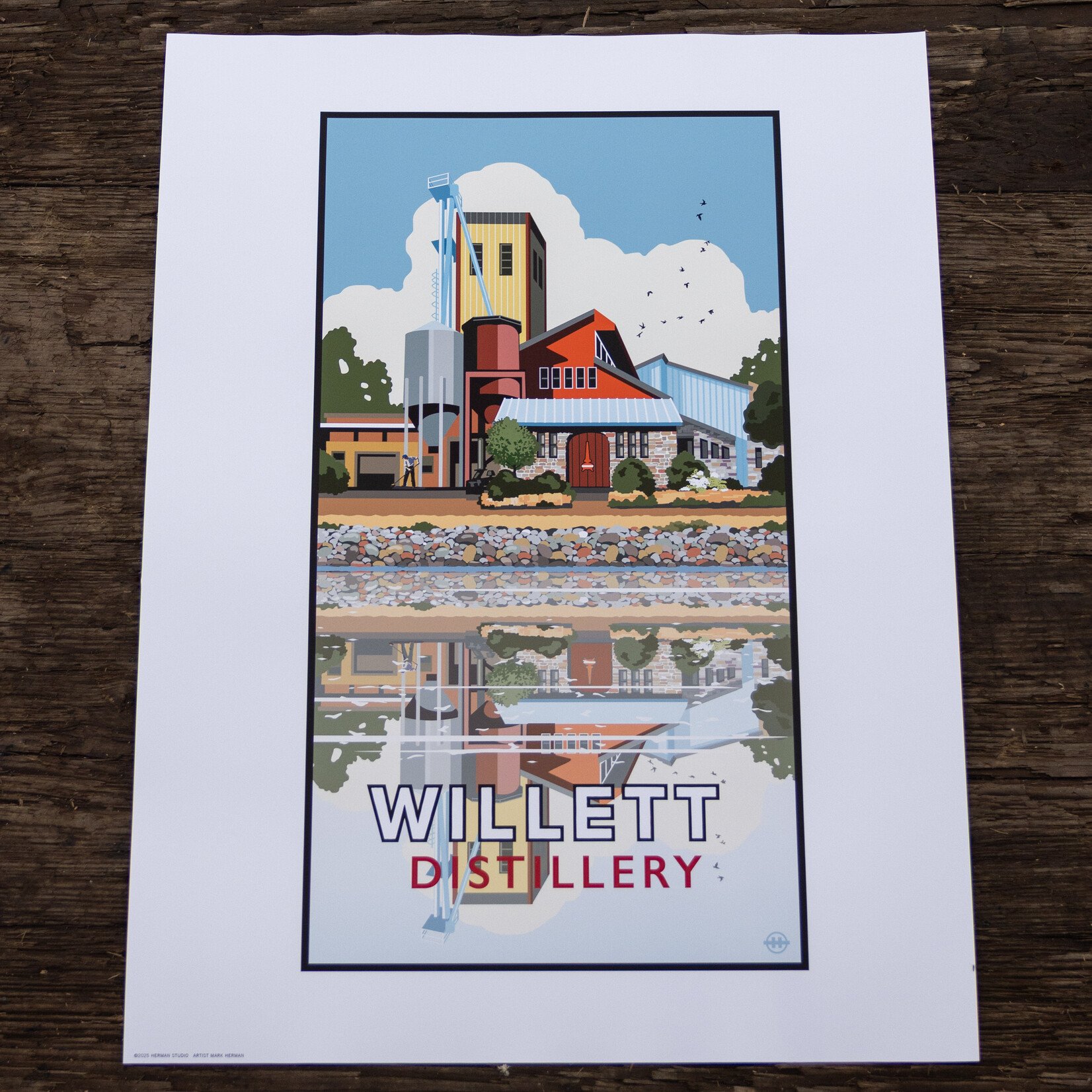Distillery Reflection Print 24 x 32