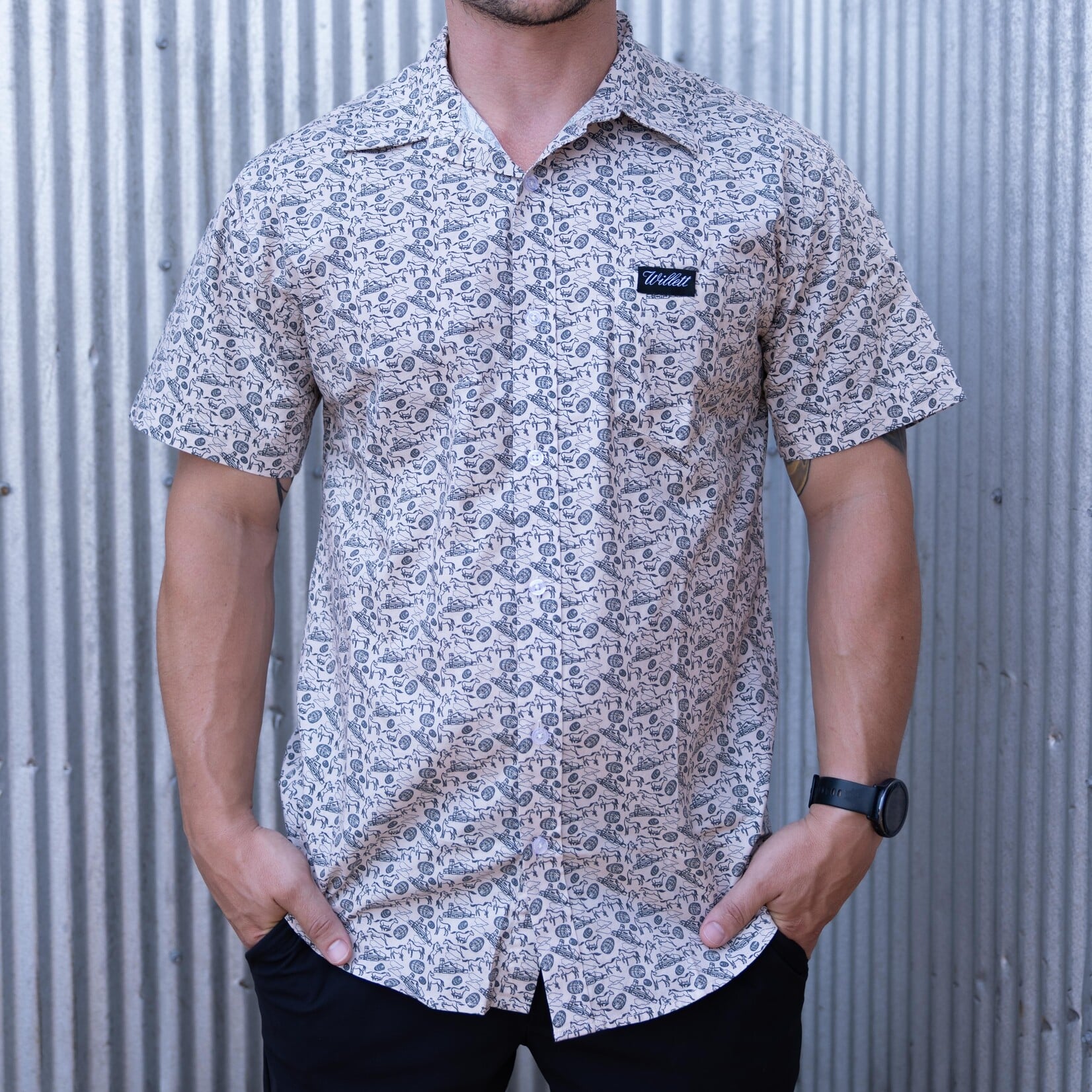 Horse & Whiskey Camp Shirt