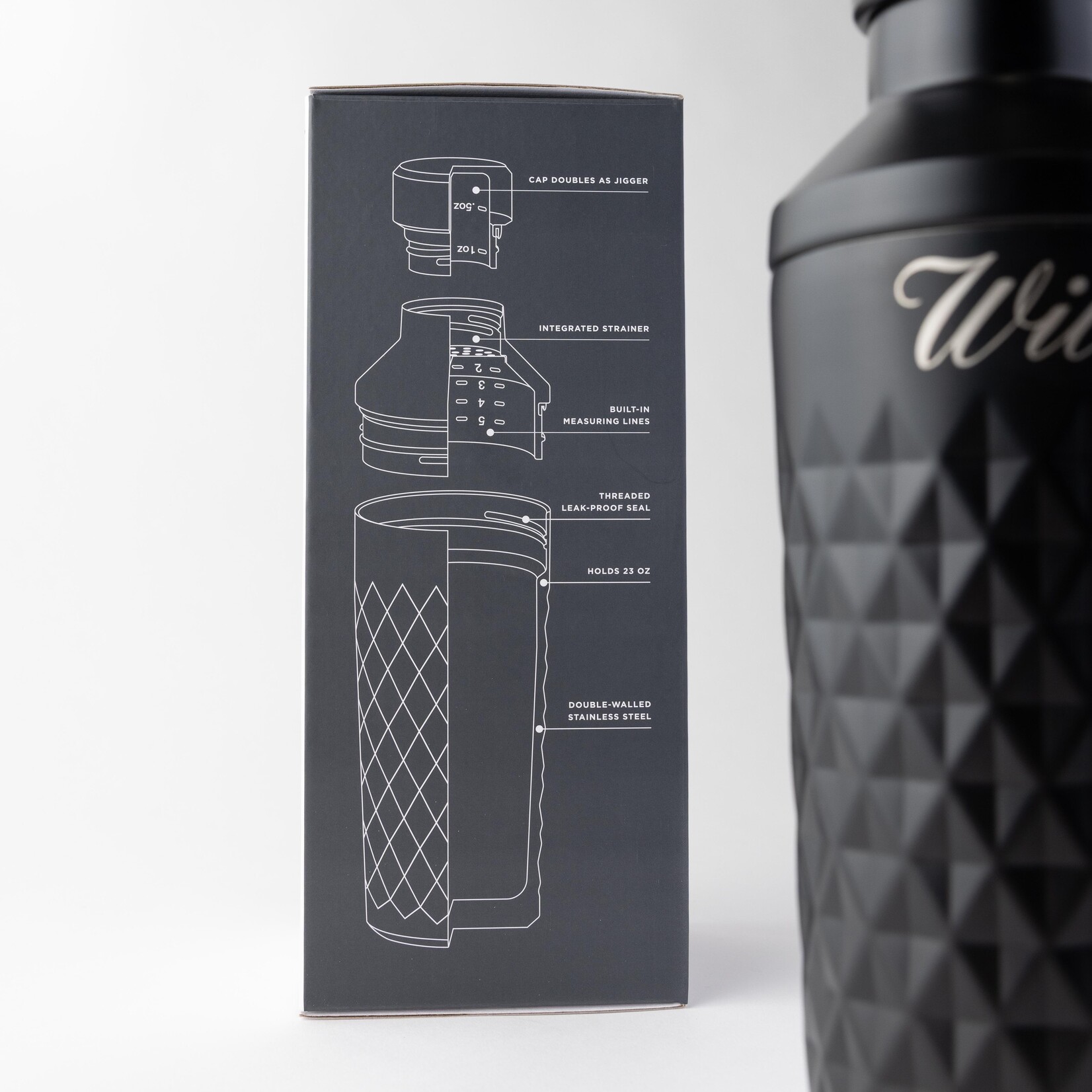 Viski Obsidian Cocktail Shaker