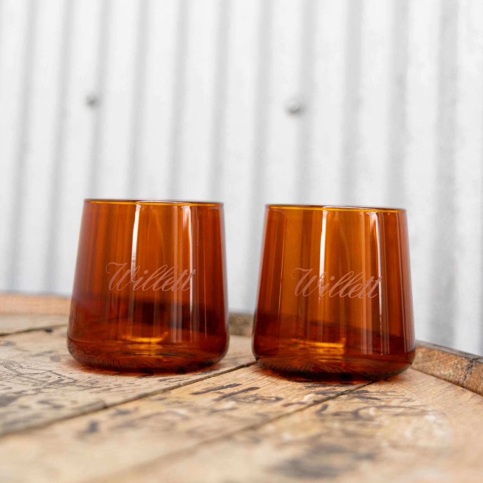 Viski Amber Aura Cocktail Tumbler Set