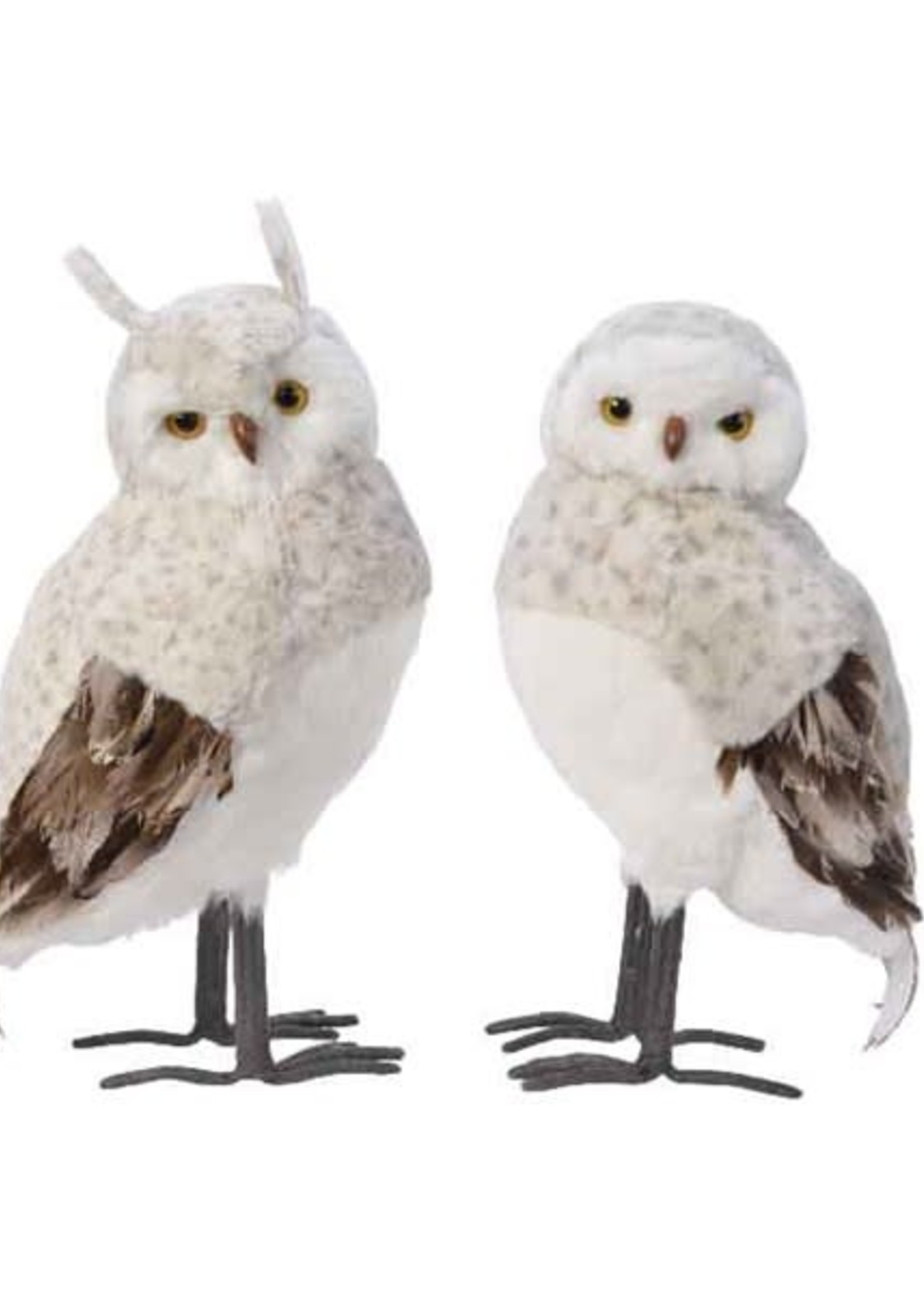 Design Decor Owl polyester glitters, feathers, snow