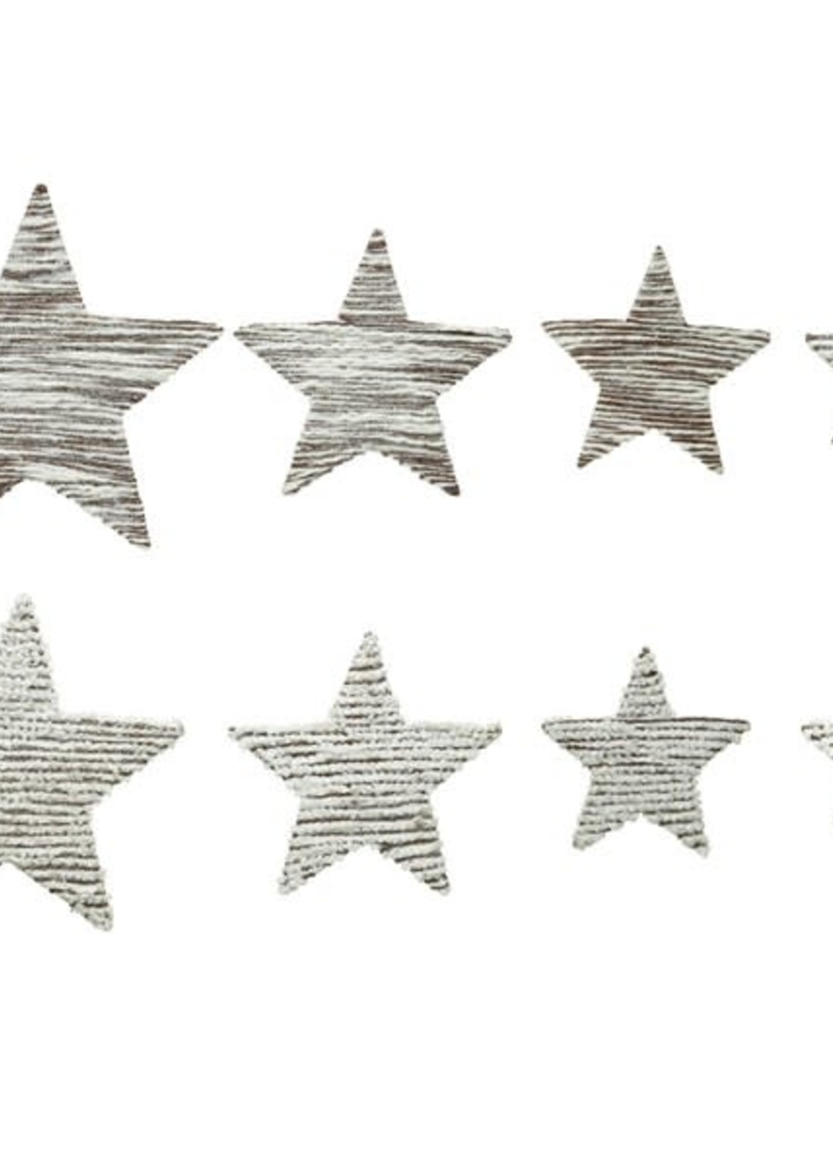Design Decor Star iron glitter, w/ rope