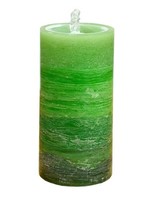 Design Decor LED Green Wax Candle Fountain