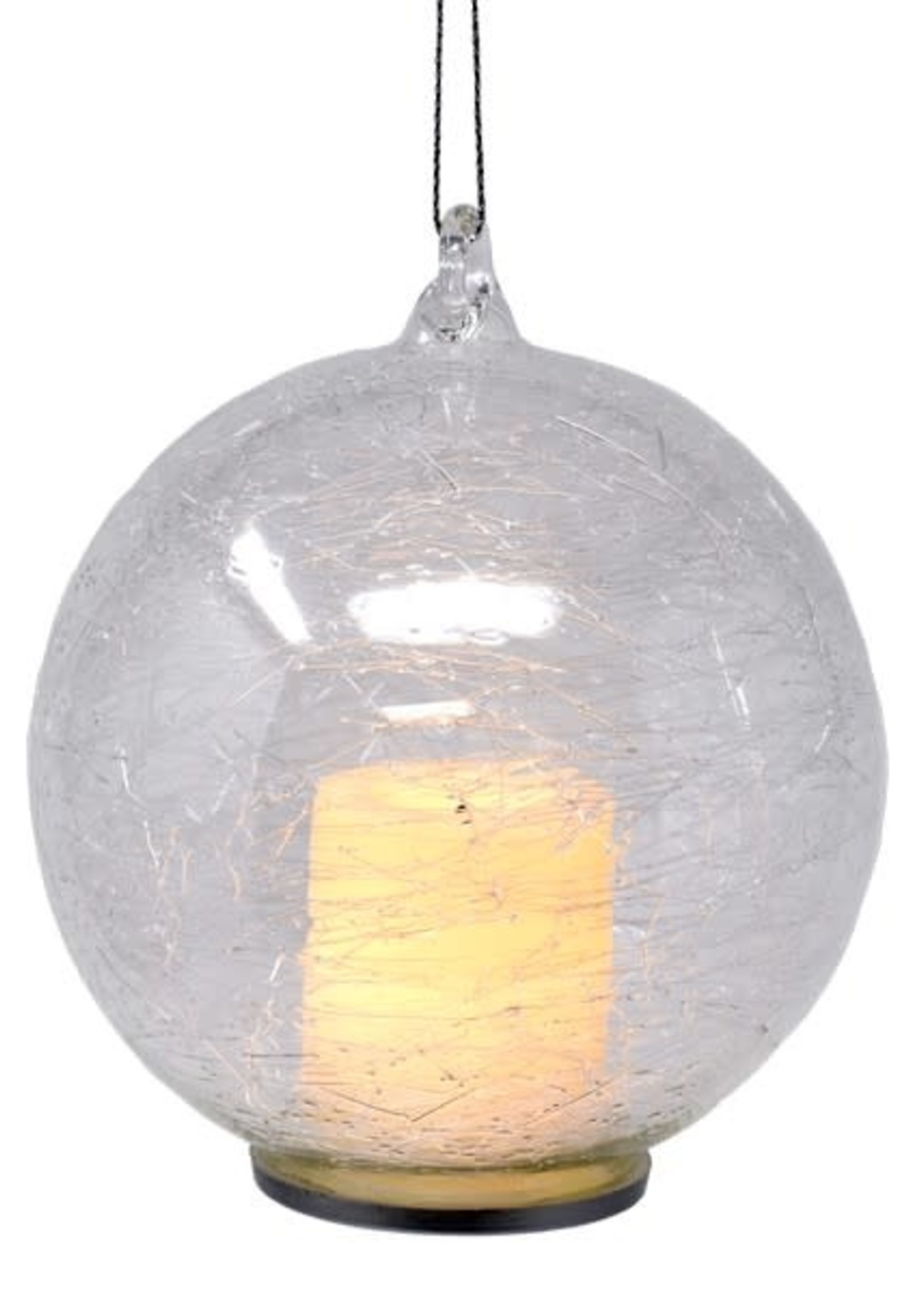 Design Decor Christmas LED Candle in Globe - Contemporary