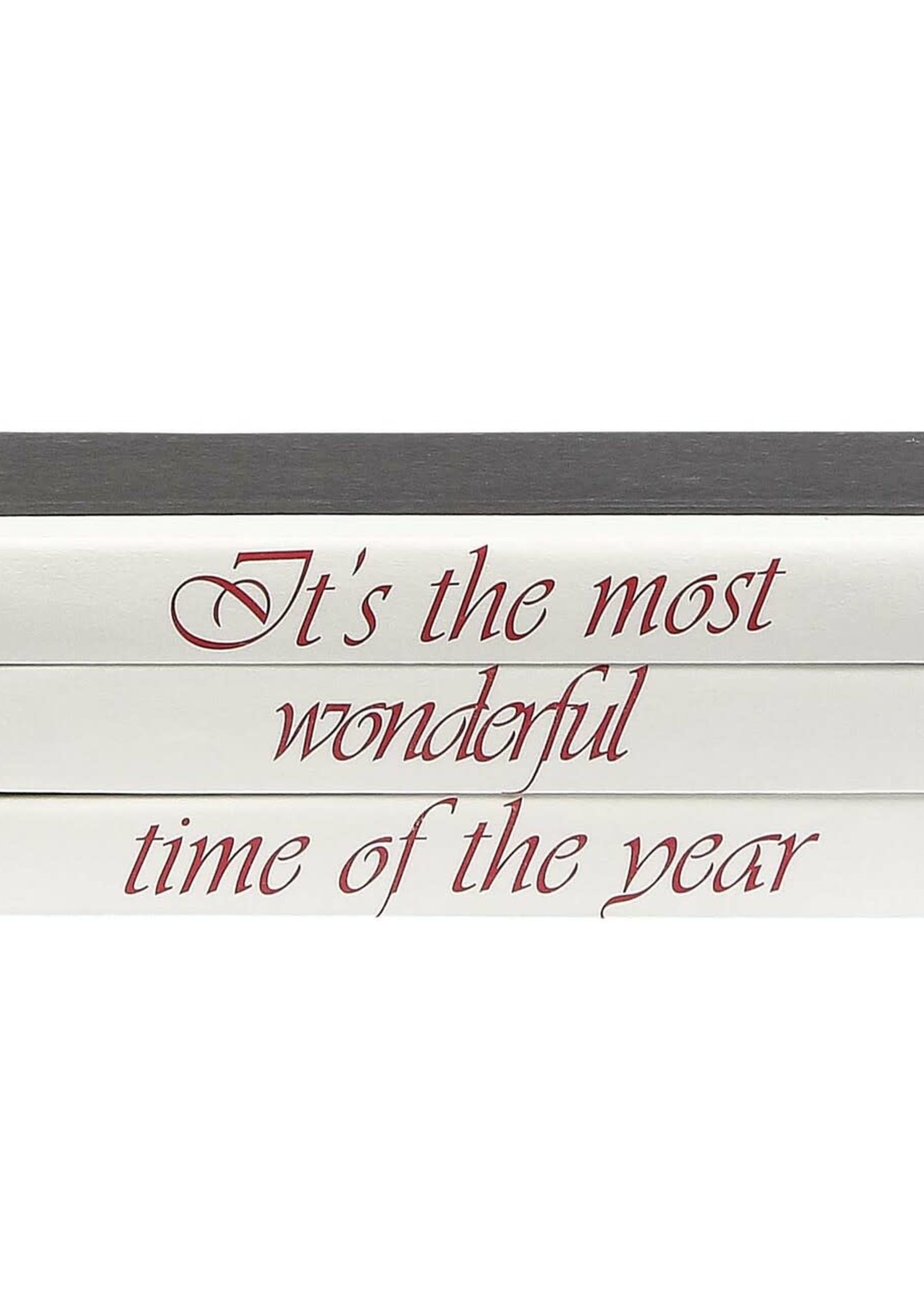 Design Decor 3 Vol- "It's the most wonderful" Quote / Black Cover / 9.5" wide / Approx. 3.75" tall