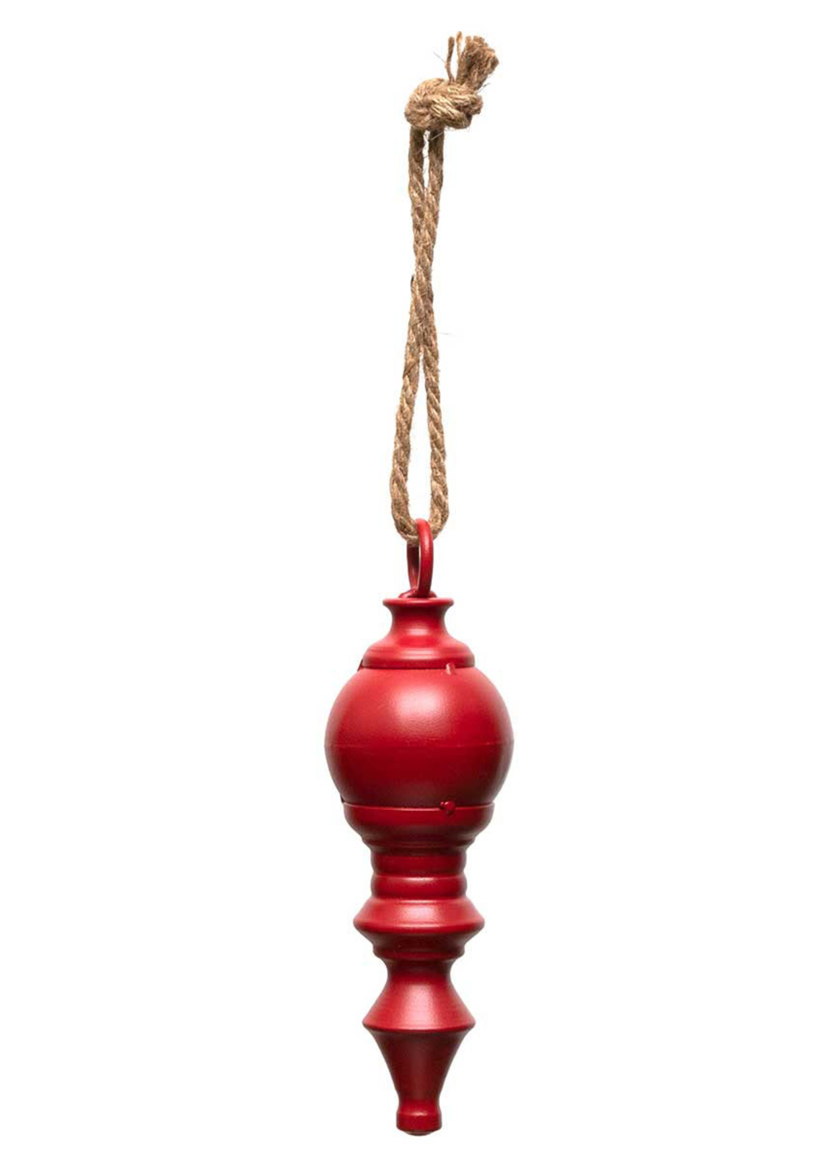 Ornament Metal Matte Red