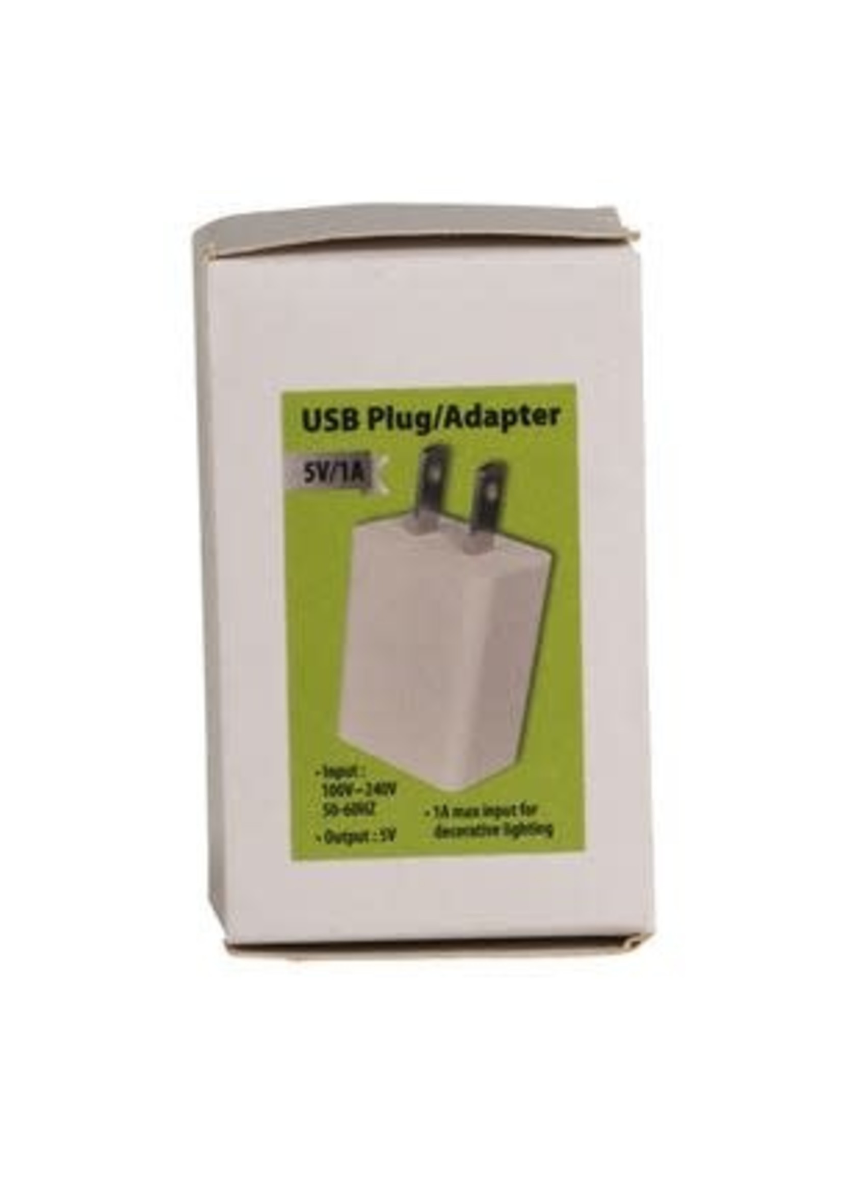 Design Decor 5-Volt White USB Plug/Adapter