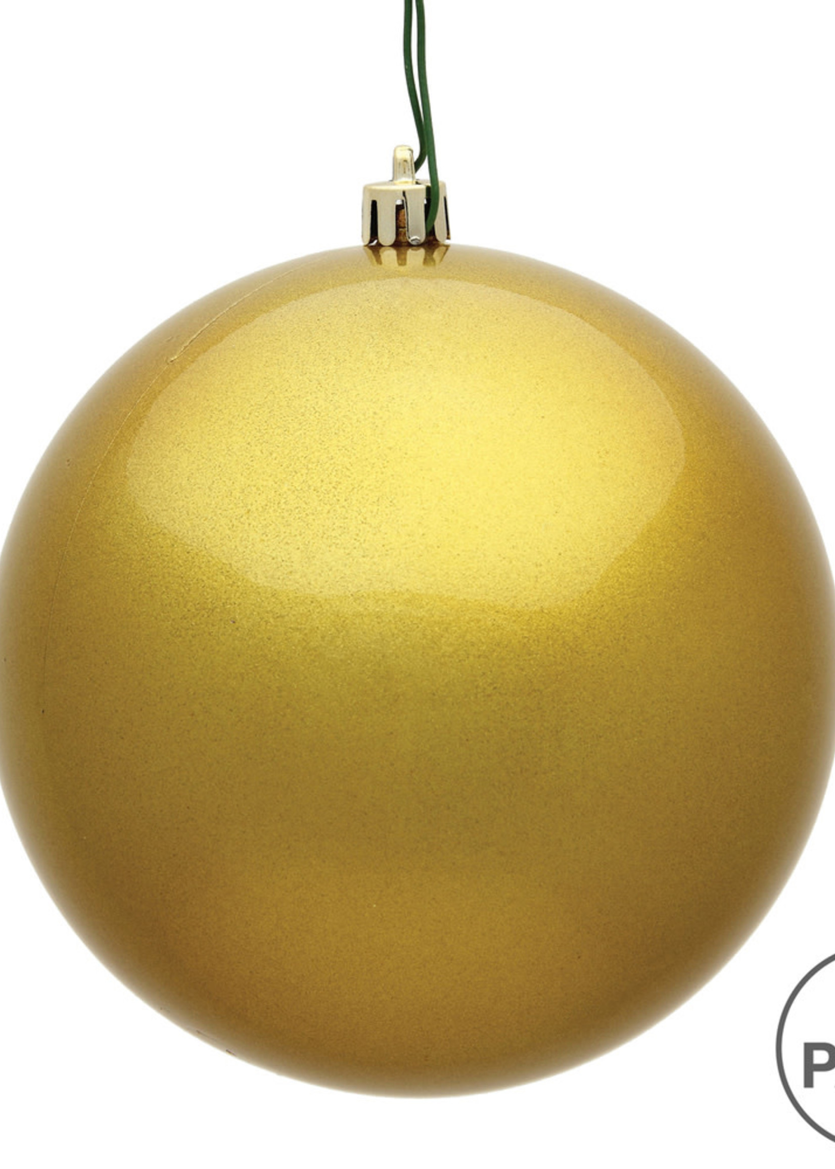 Design Decor 3" Gold Candy Ball UV Drilled 12/Bag