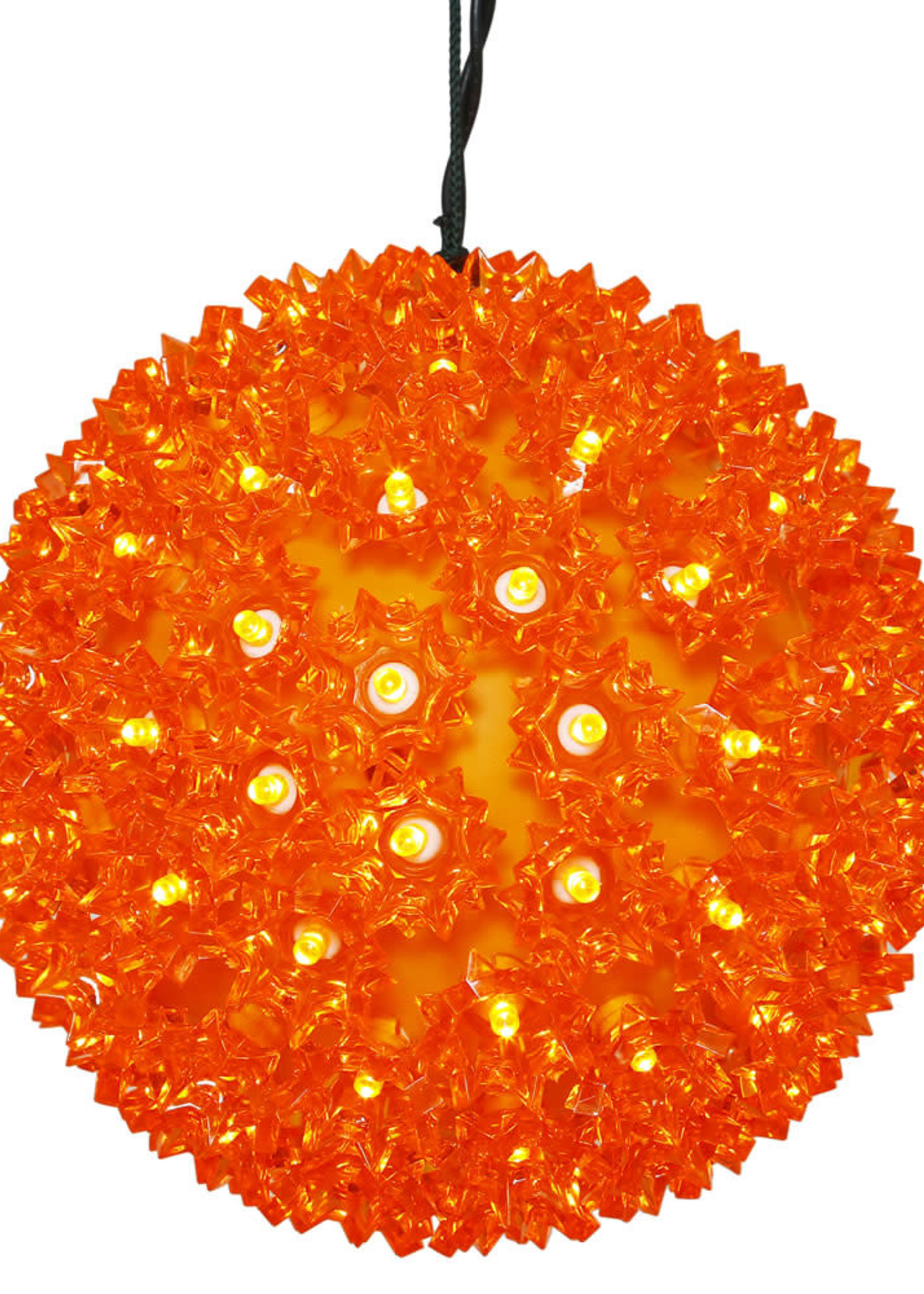 Design Decor 50Lt x 6" LED Orange Starlight Sphere