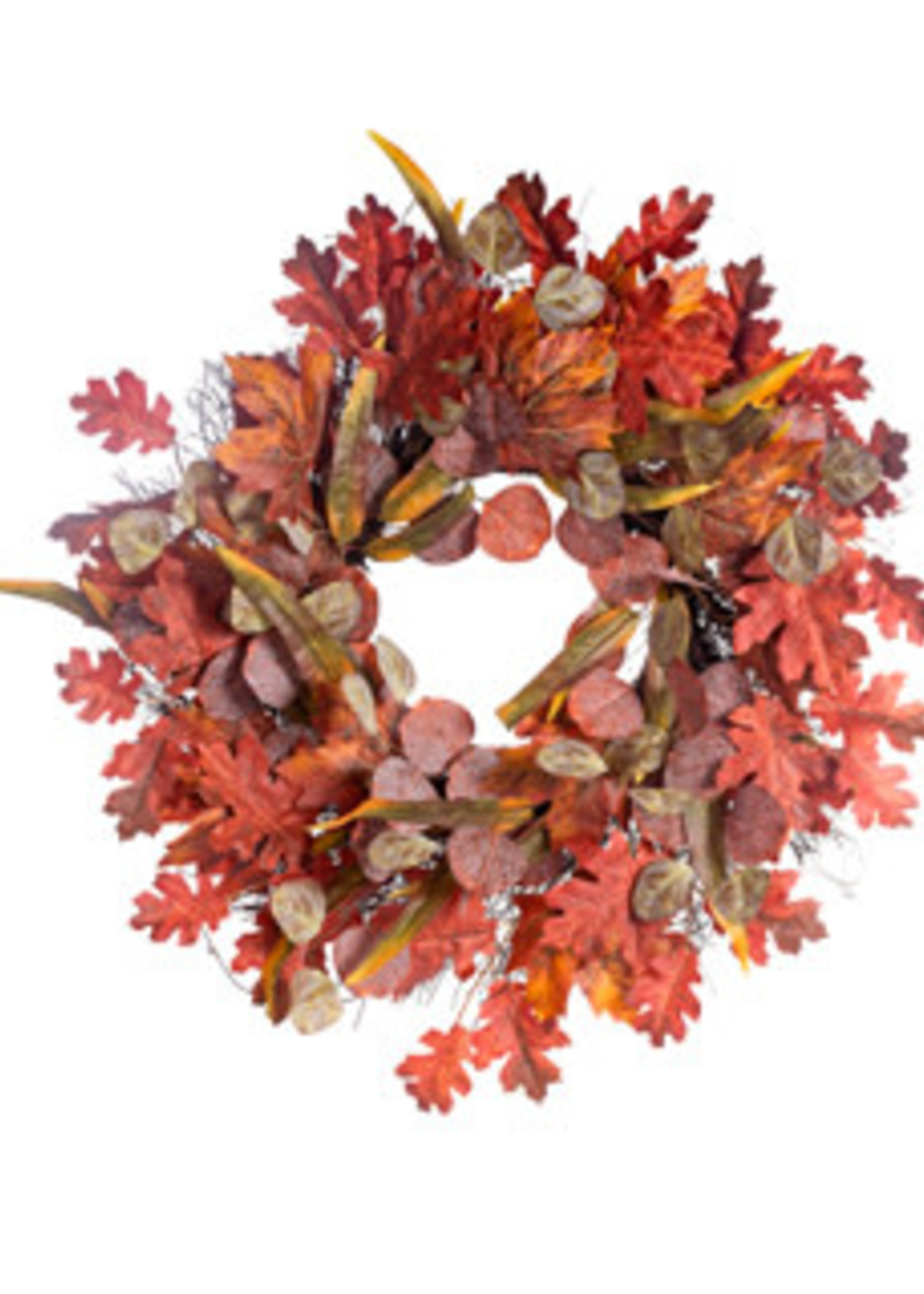 Design Decor 24" Mix Fall Foliage Wreath