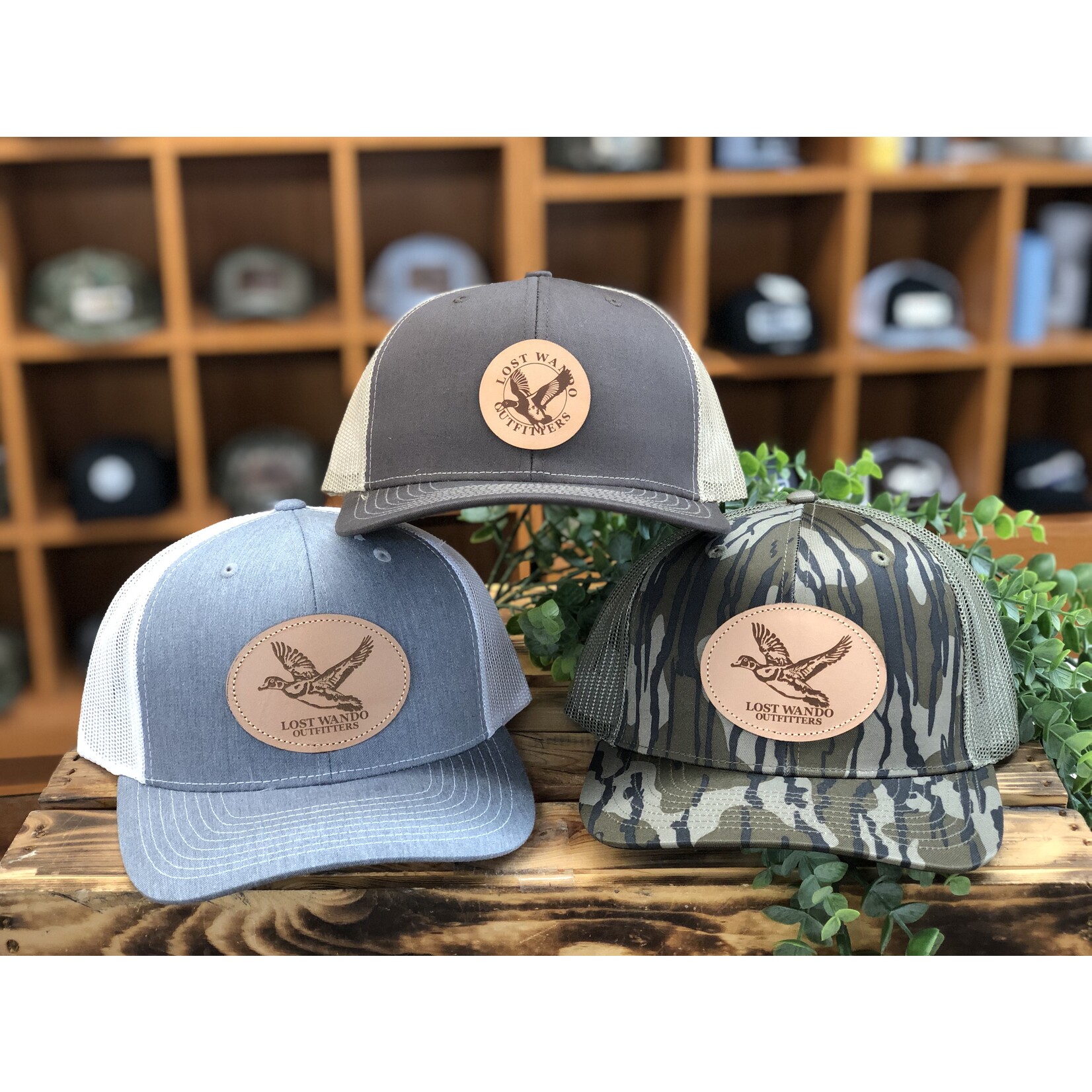 Lost Wando Lost Wando Wood Duck Leather Patch Snapback Snapback Hat