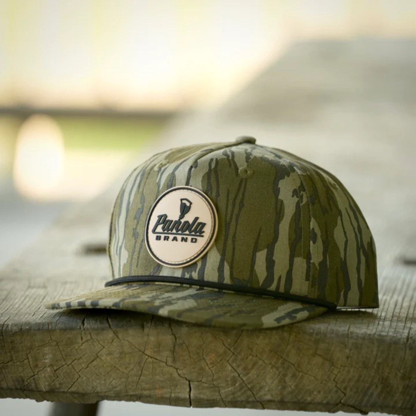 Panola Brand Panola Brand Rubber Patch Camo Rope Snapback Hat