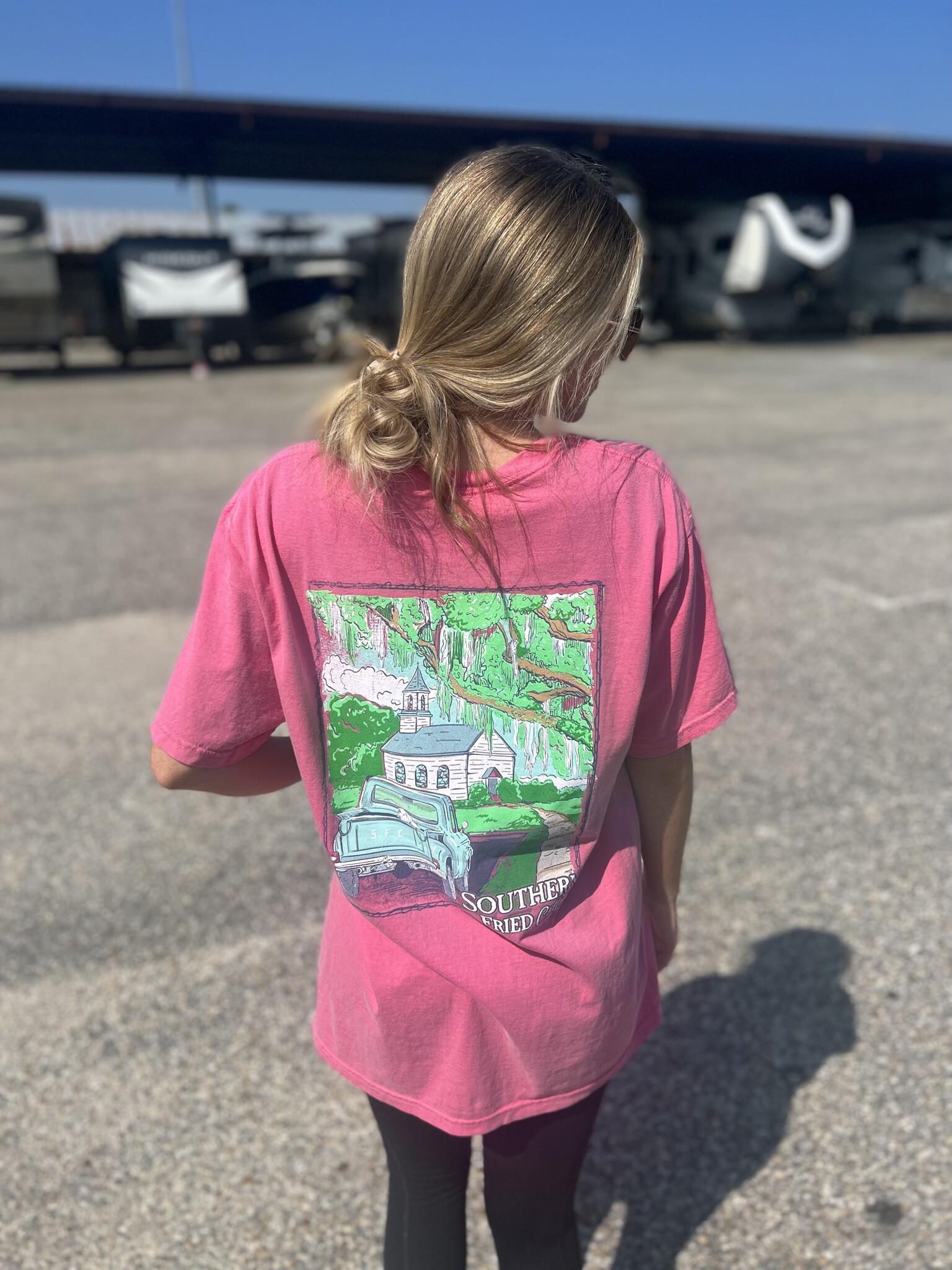 Southern Fried Cotton Women's Low Country Church S/S TEE Shirt EZN Outfitters