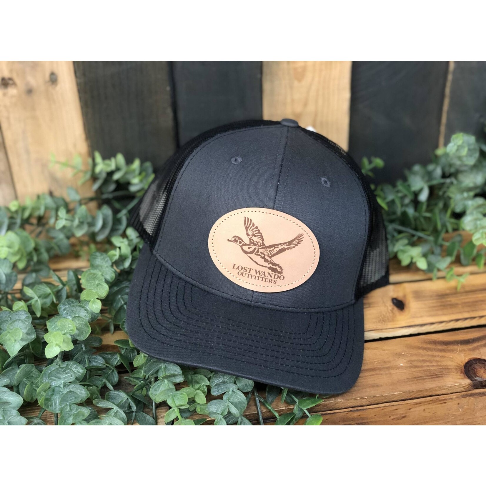 Lost Wando Lost Wando Wood Duck Leather Patch Snapback Snapback Hat