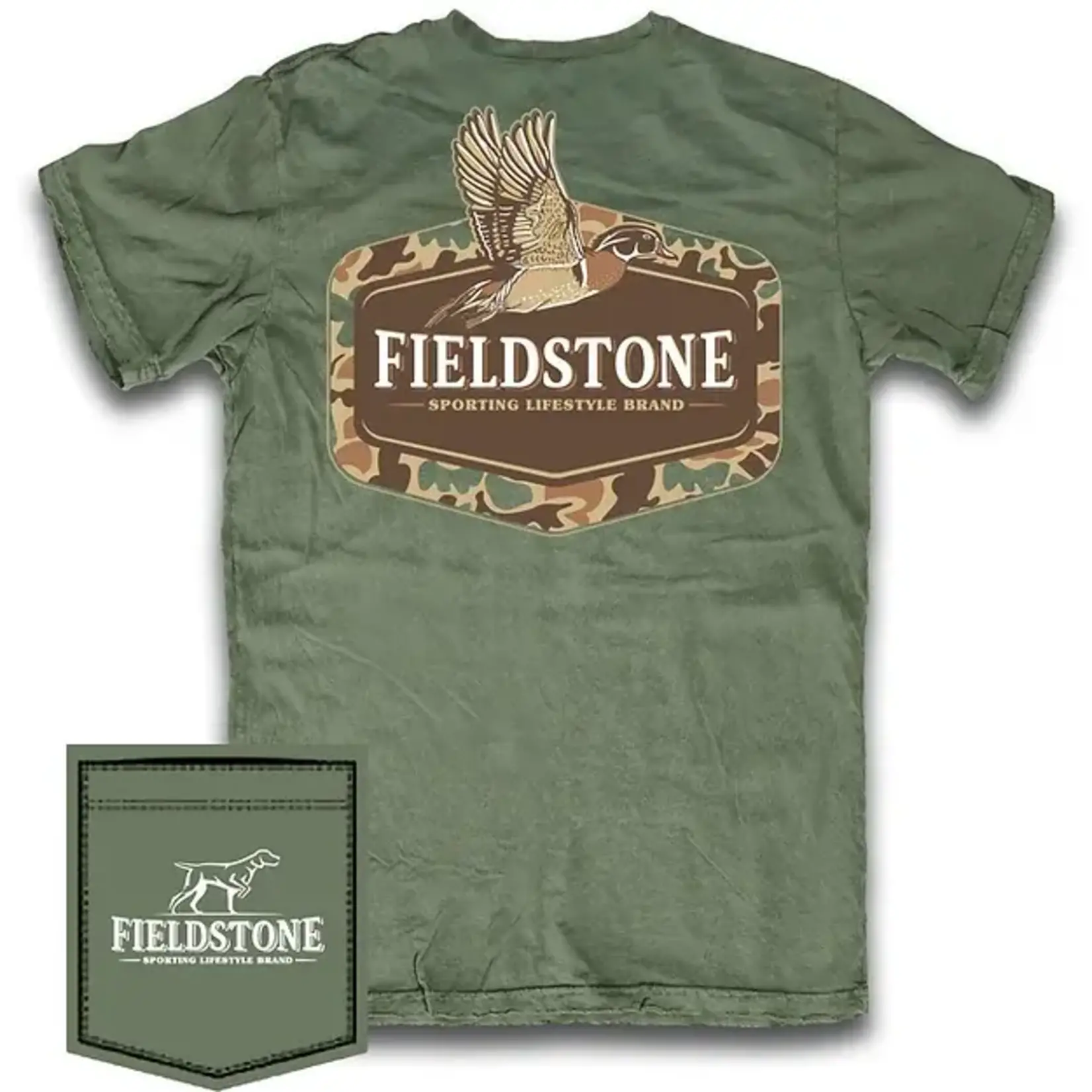 Fieldstone Fieldstone Outdoors Camo Wood Duck S/S TEE Shirt