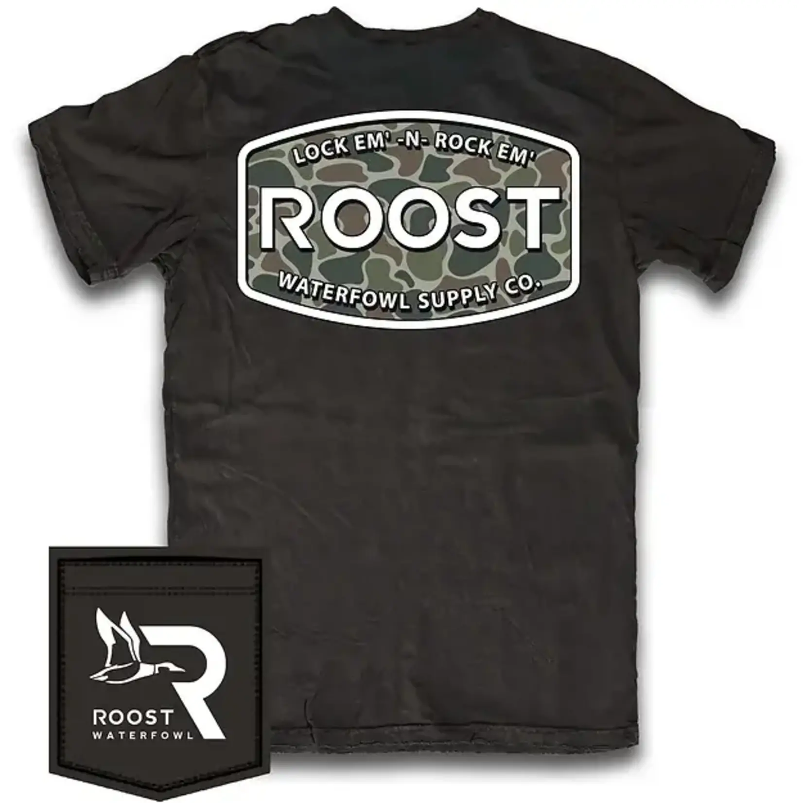 Roost Waterfowl Roost Waterfowl Roost Camo Logo S/S TEE Shirt