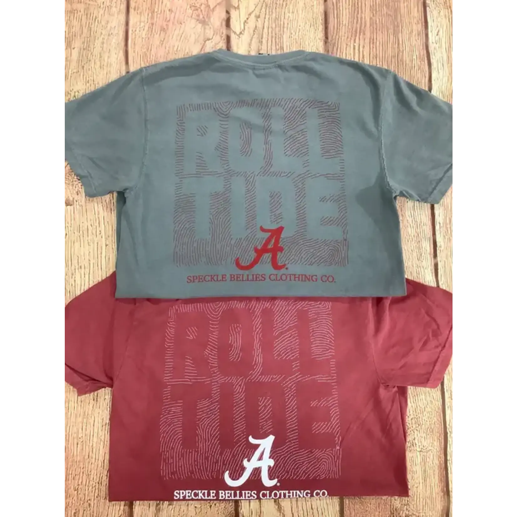 Speckle Bellies Speckle Bellies Roll Tide ID Print S/S TEE Shirt