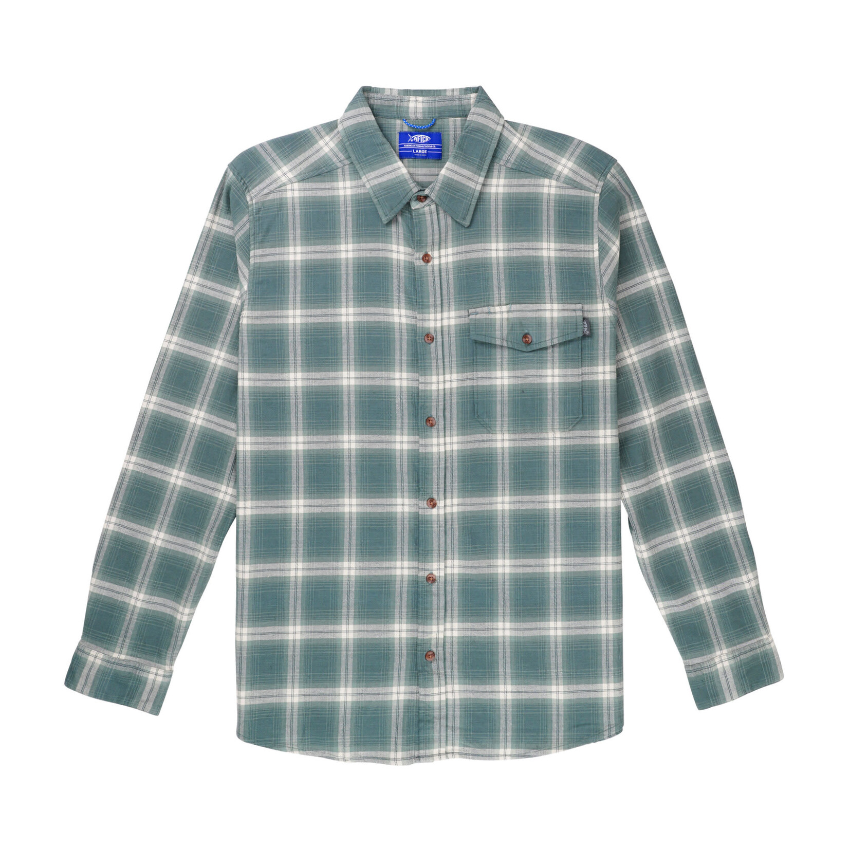 Aftco Aftco Men's Lager flannel Button Down L/S Shirt