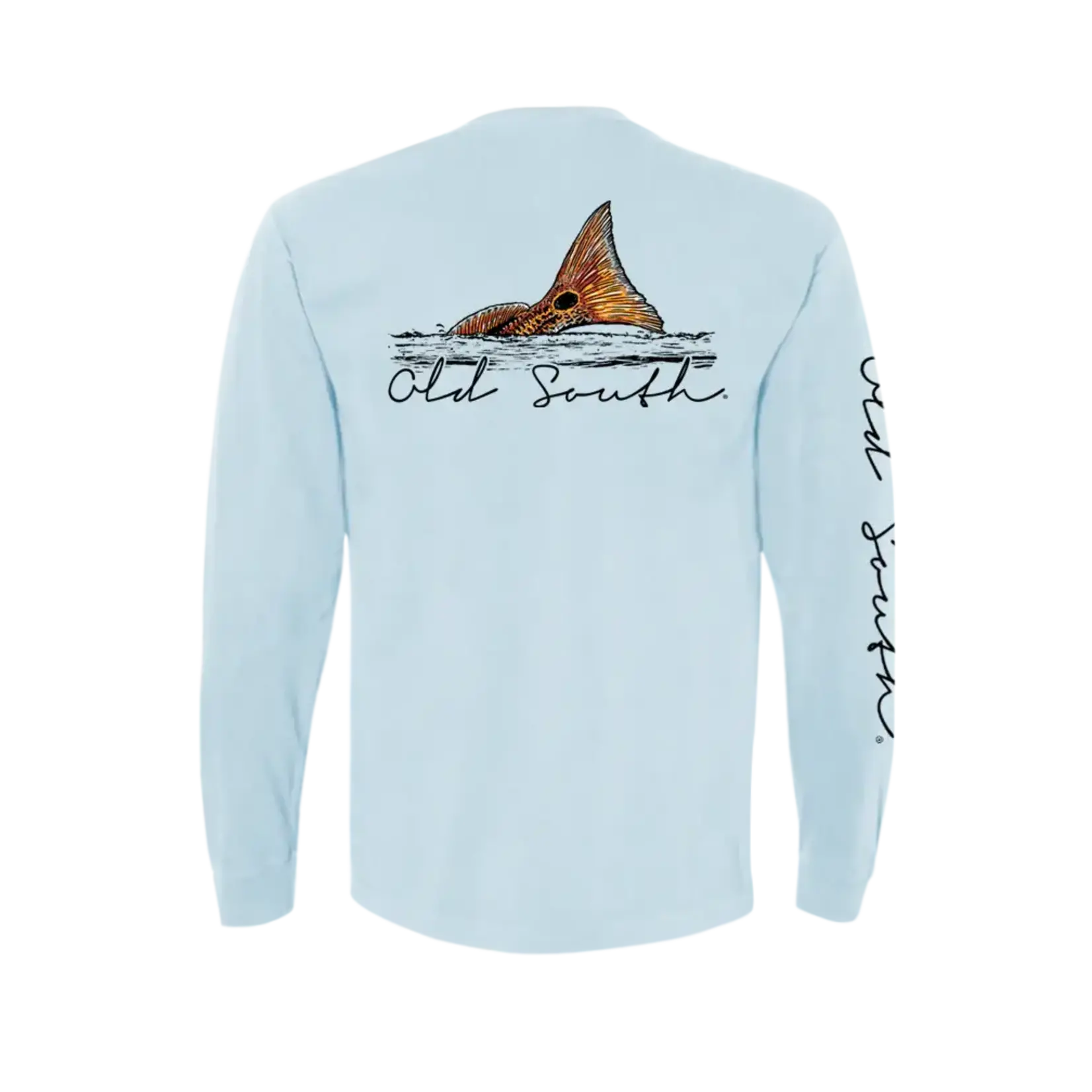 Old South Apparel Old South Apparel Red Fish Fin L/S TEE Shirt