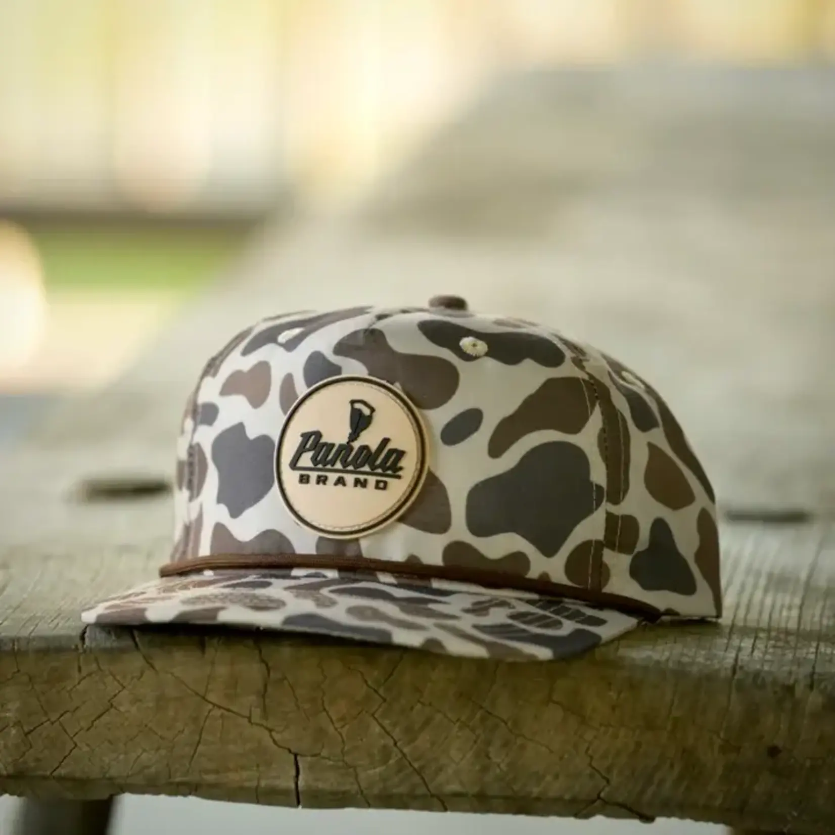 Panola Brand Panola Brand Rubber Patch Camo Rope Snapback Hat