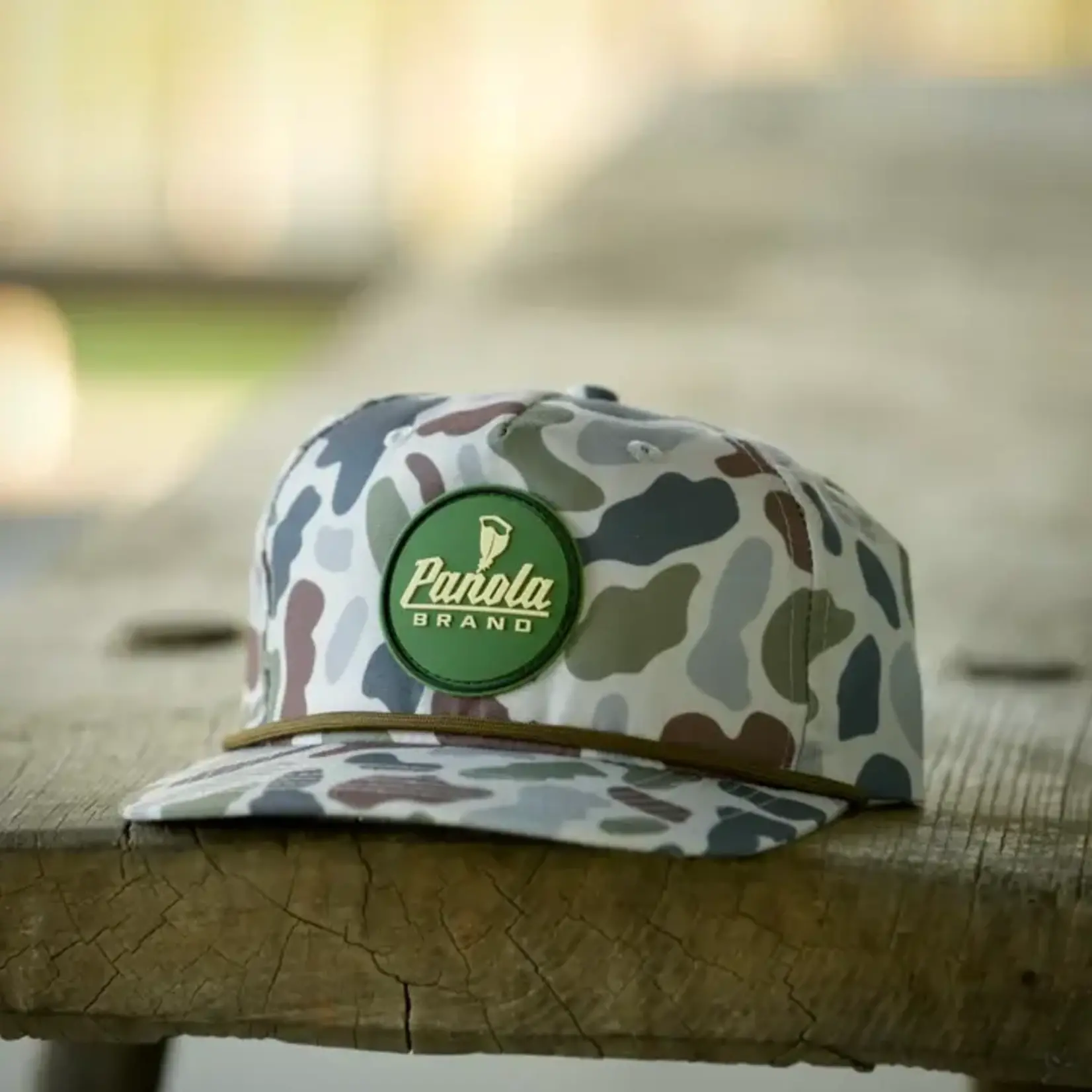 Panola Brand Panola Brand Rubber Patch Camo Rope Snapback Hat