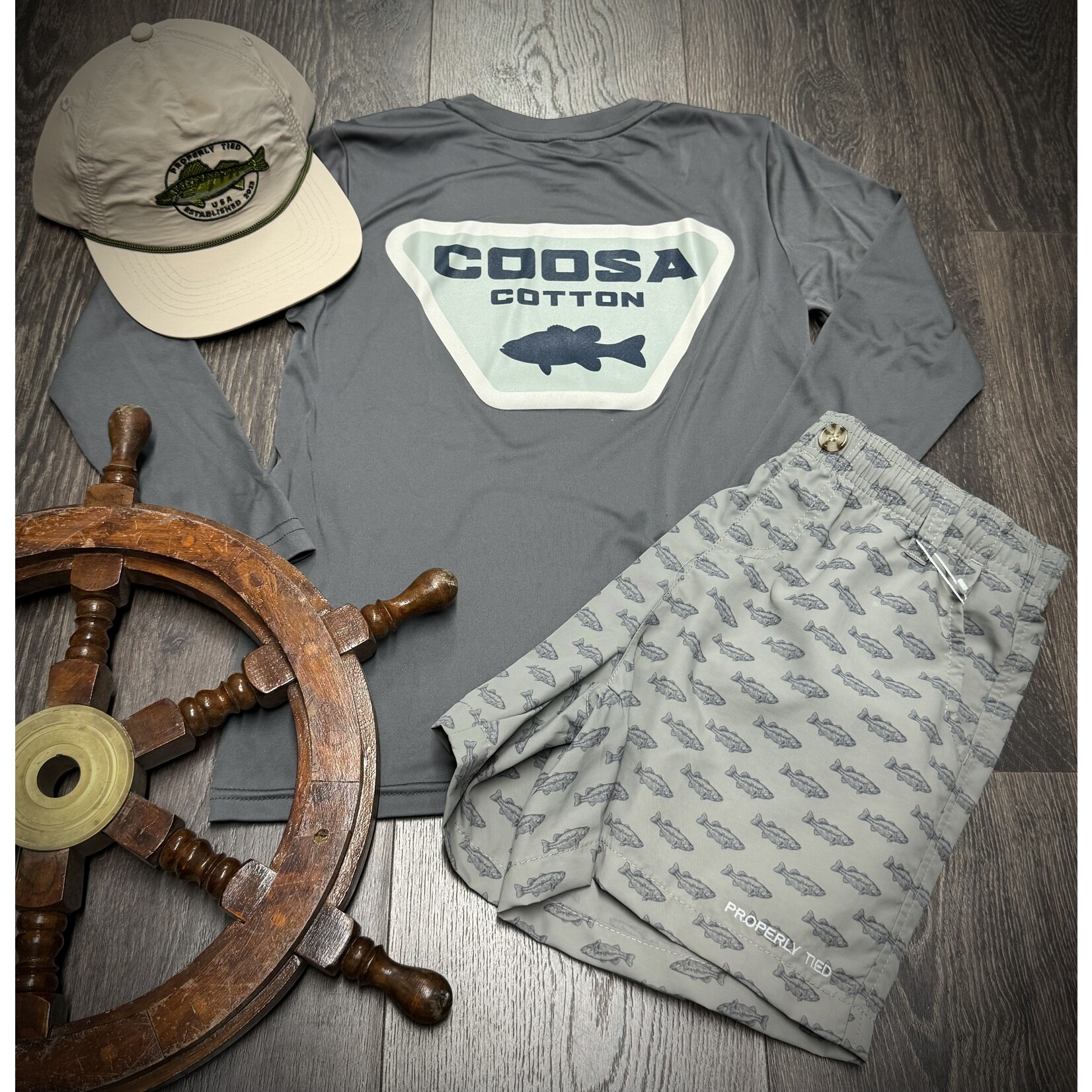 Coosa Cotton Coosa Cotton Youth Patch Logo Performance L/S Shirt