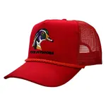 Huck Outdoors Huck Outdoors Red Woodie Classic Rope Trucker Snapback Hat