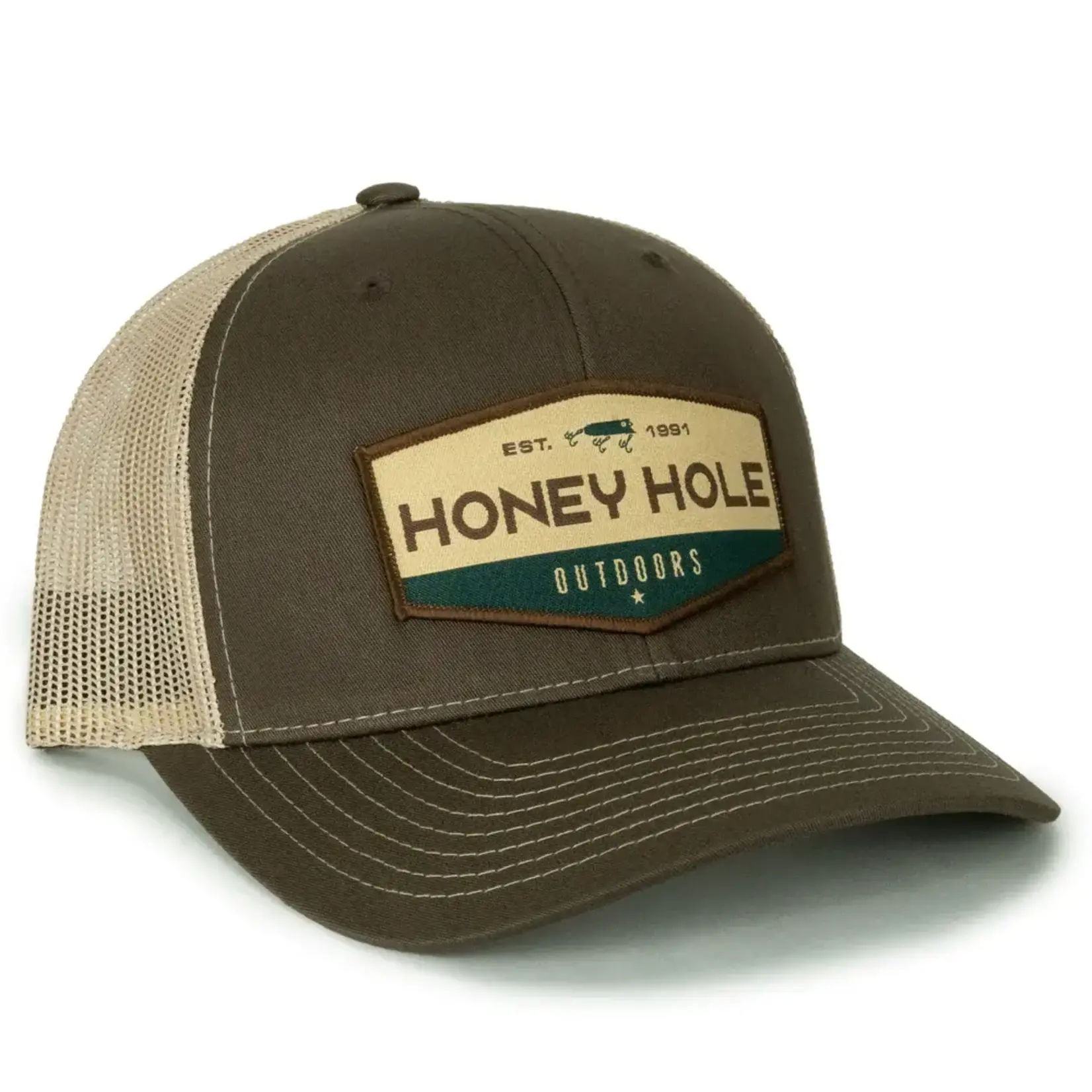 Honey Hole Outdoors Honey Hole Outdoors OG Hex Logo Patch Snapback Hat