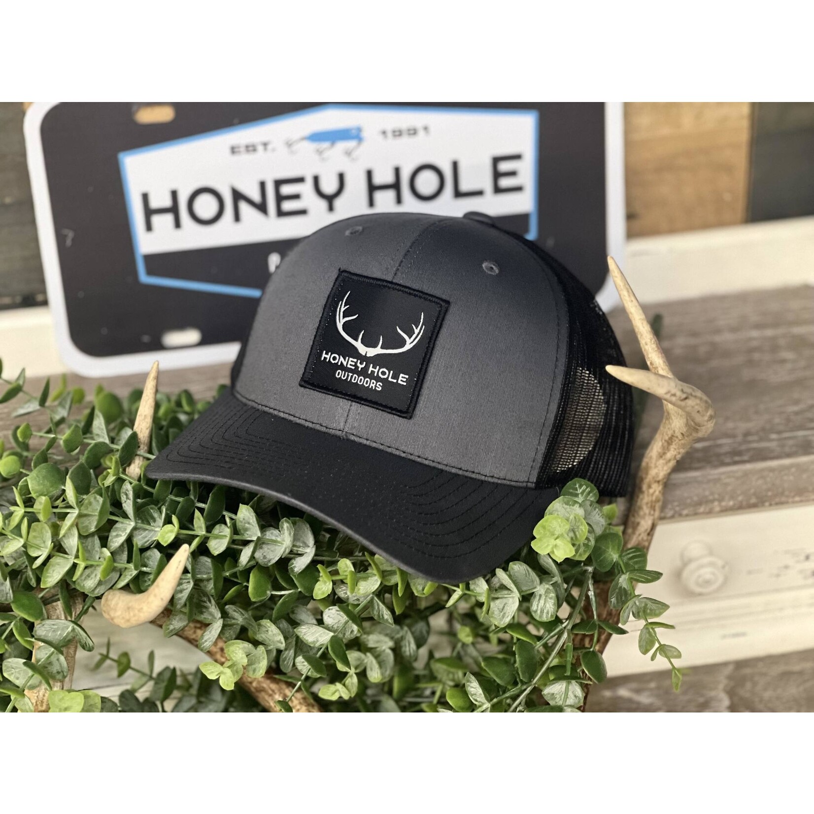 Honey Hole Outdoors Honey Hole Outdoors Big Buck Black Patch Snapback Hat