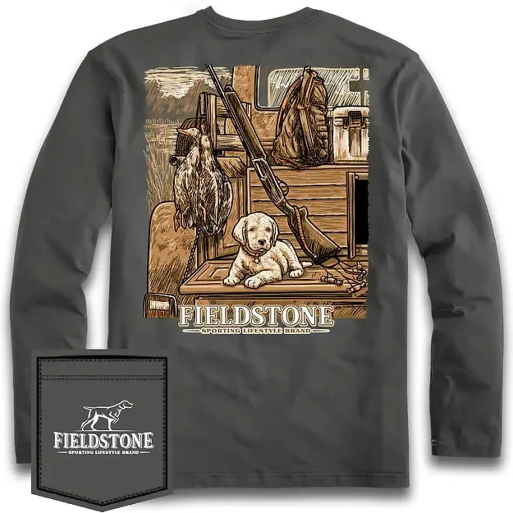 Fieldstone Fieldstone Apparel Youth Puppy in Truck L/S TEE Shirt