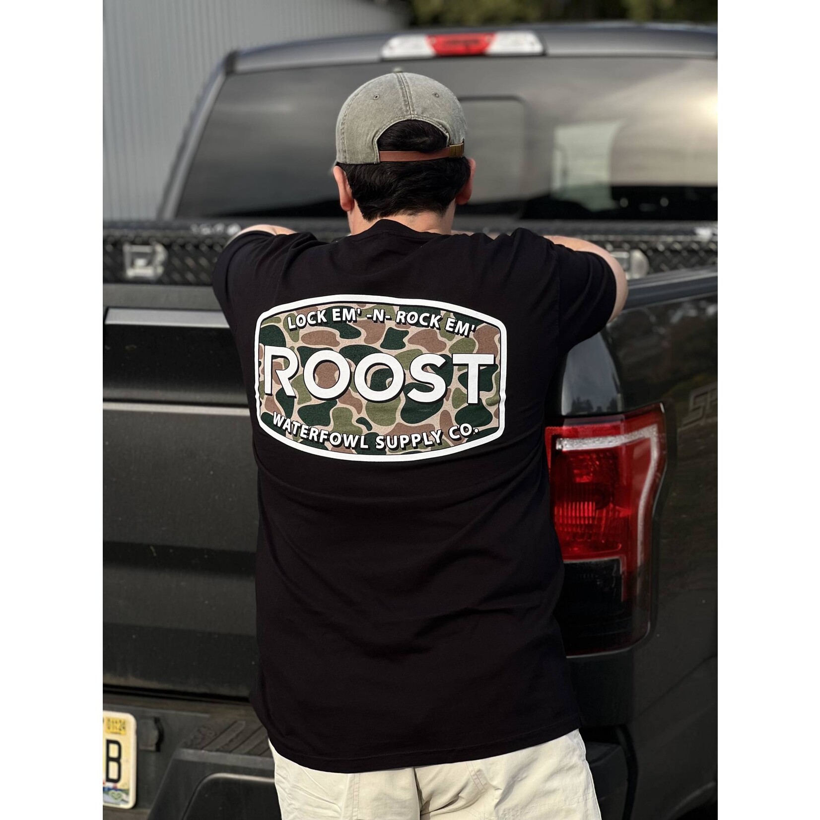 Roost Waterfowl Roost Waterfowl Roost Camo Logo S/S TEE Shirt