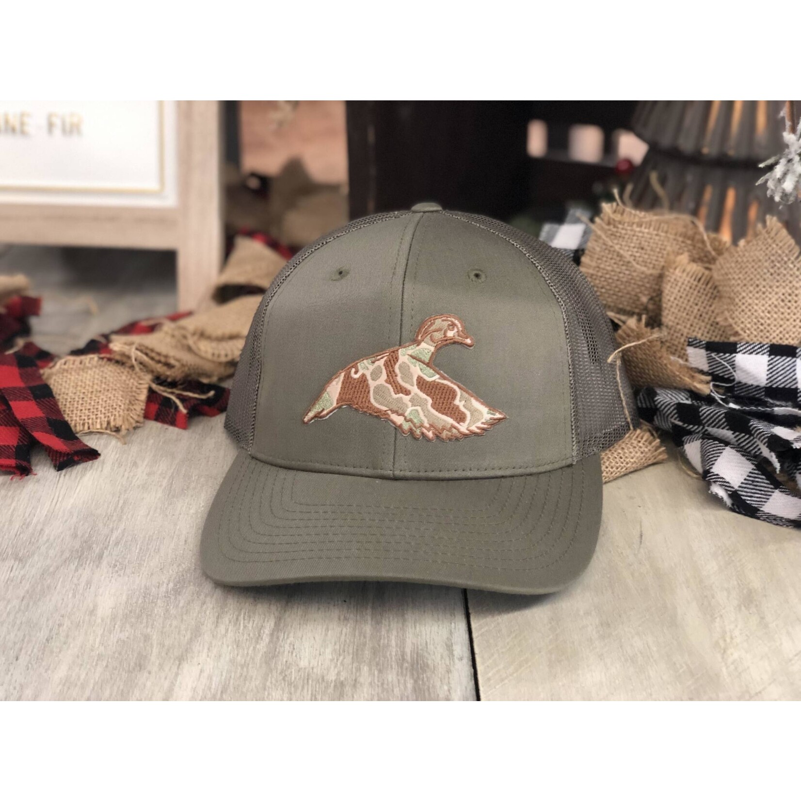 Dixie Fowl Company Dixie Fowl Hat Co. DFC Old School Camo Woodie Snapback Hat