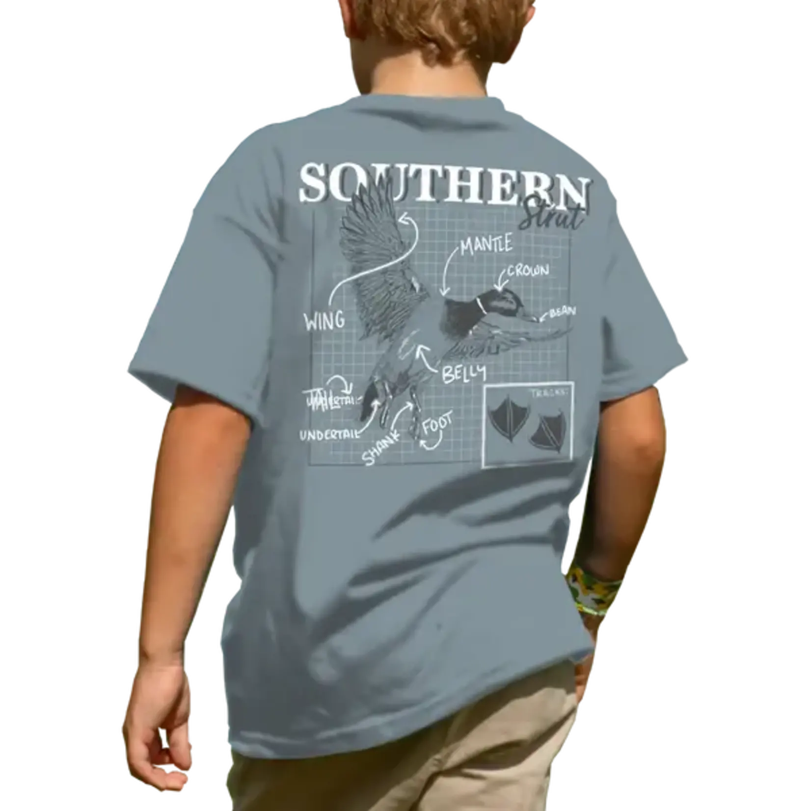 Southern Strut Southern Strut Youth Mallard Parts S/S TEE Shirt