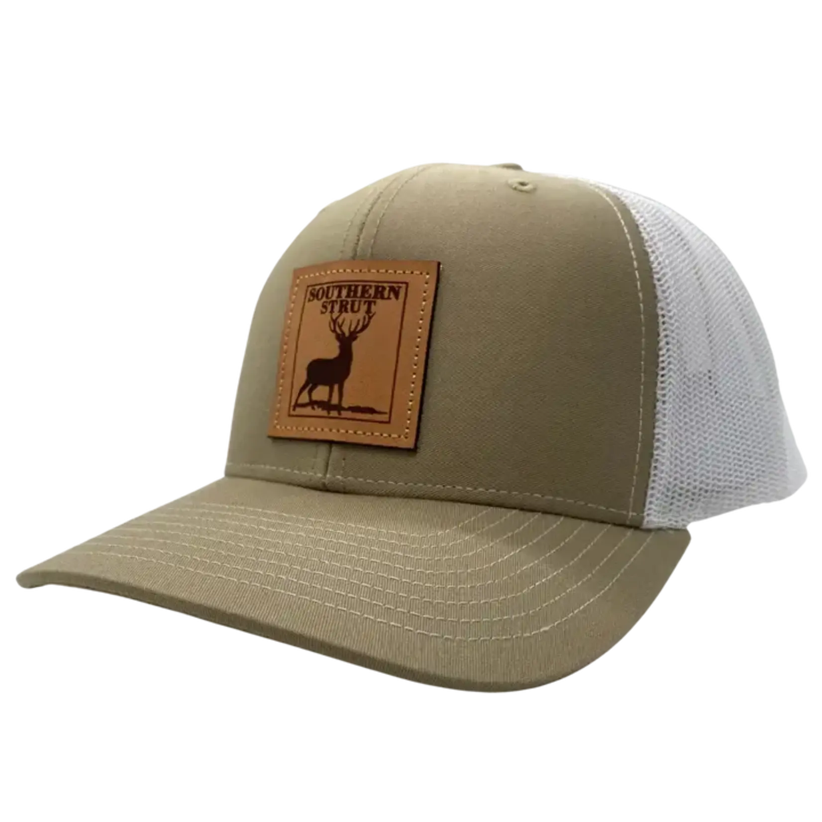 Southern Strut Southern Strut Deer Square Leather Patch Snapback Hat