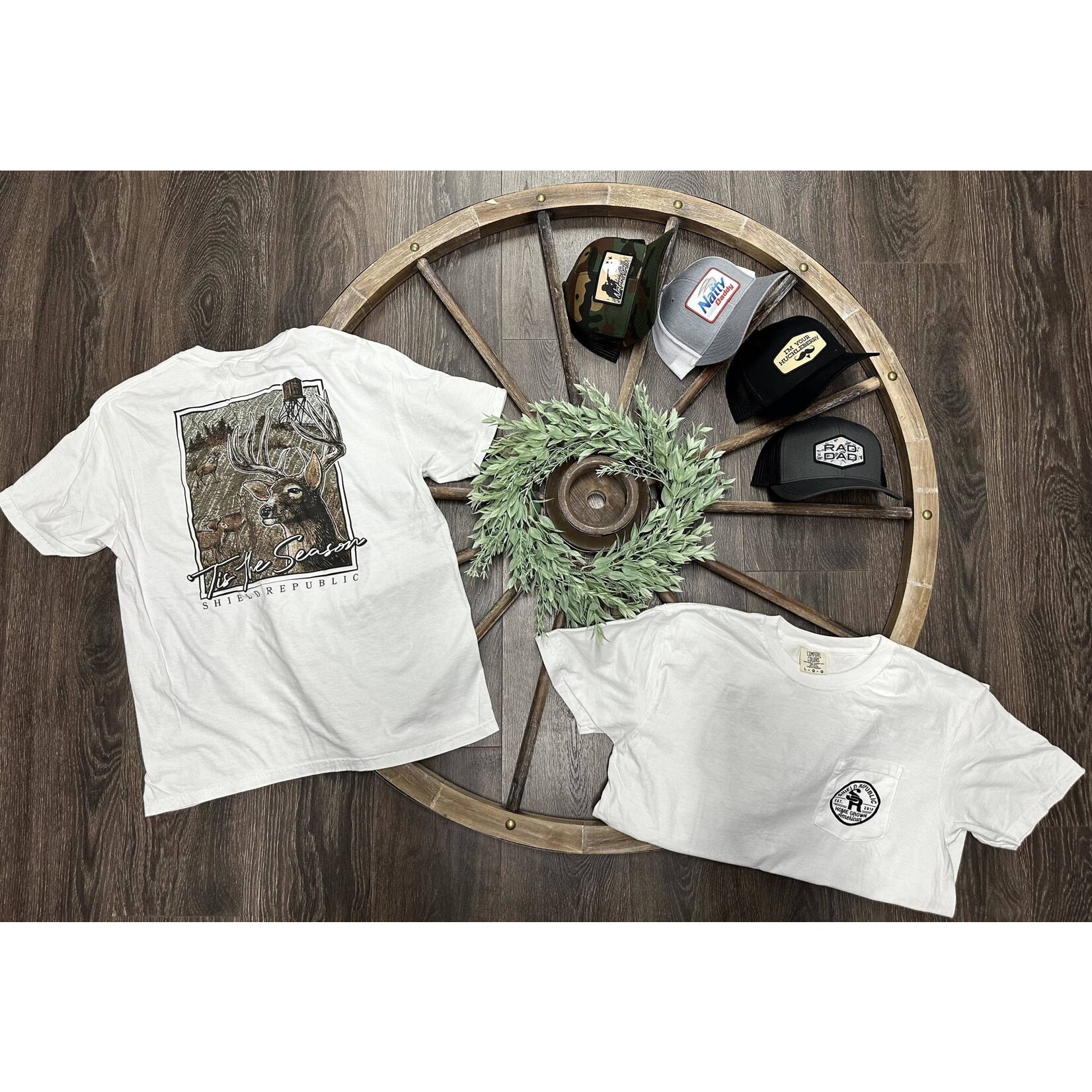 Shield Republic Shield Republic Tis the Season Deer S/S Pocket TEE Shirt