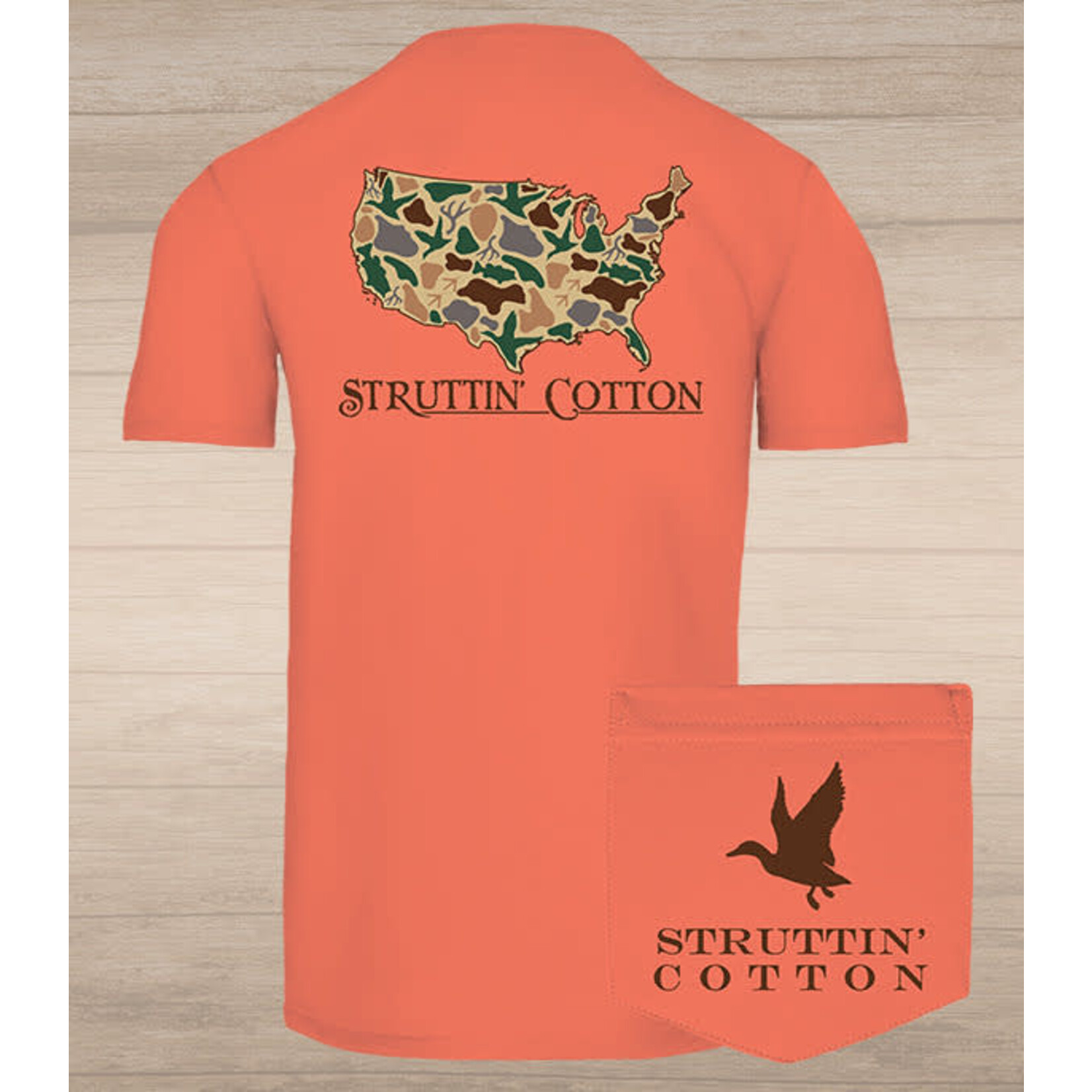 Struttin' Cotton Struttin' Cotton United States Standout Camo S/S TEE Shirt