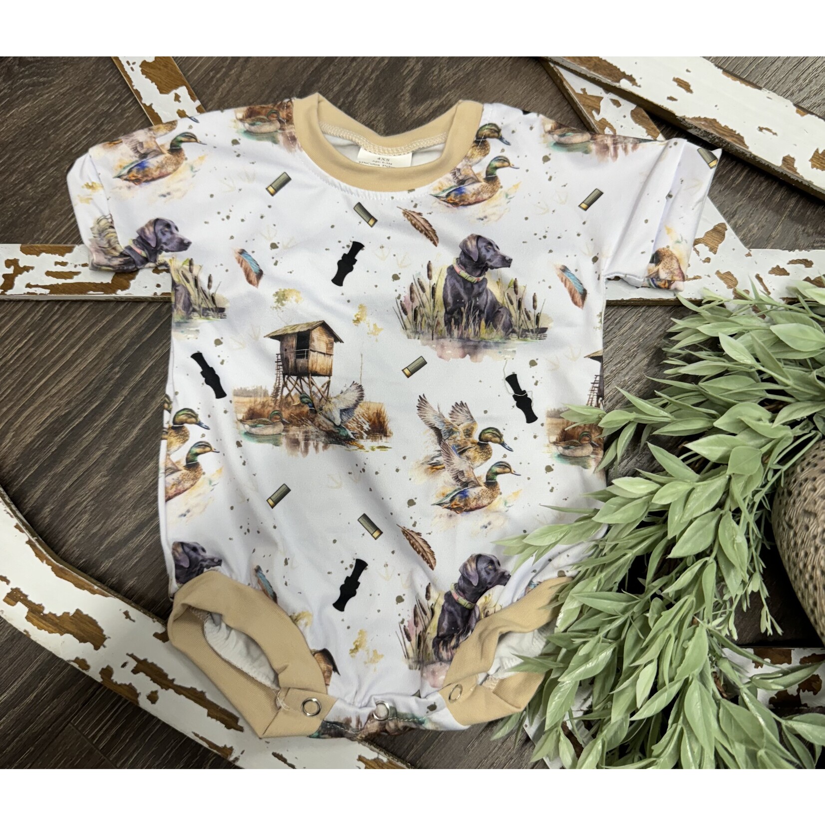 FAIRE Duck Dog Baby/Youth Hunting Romper