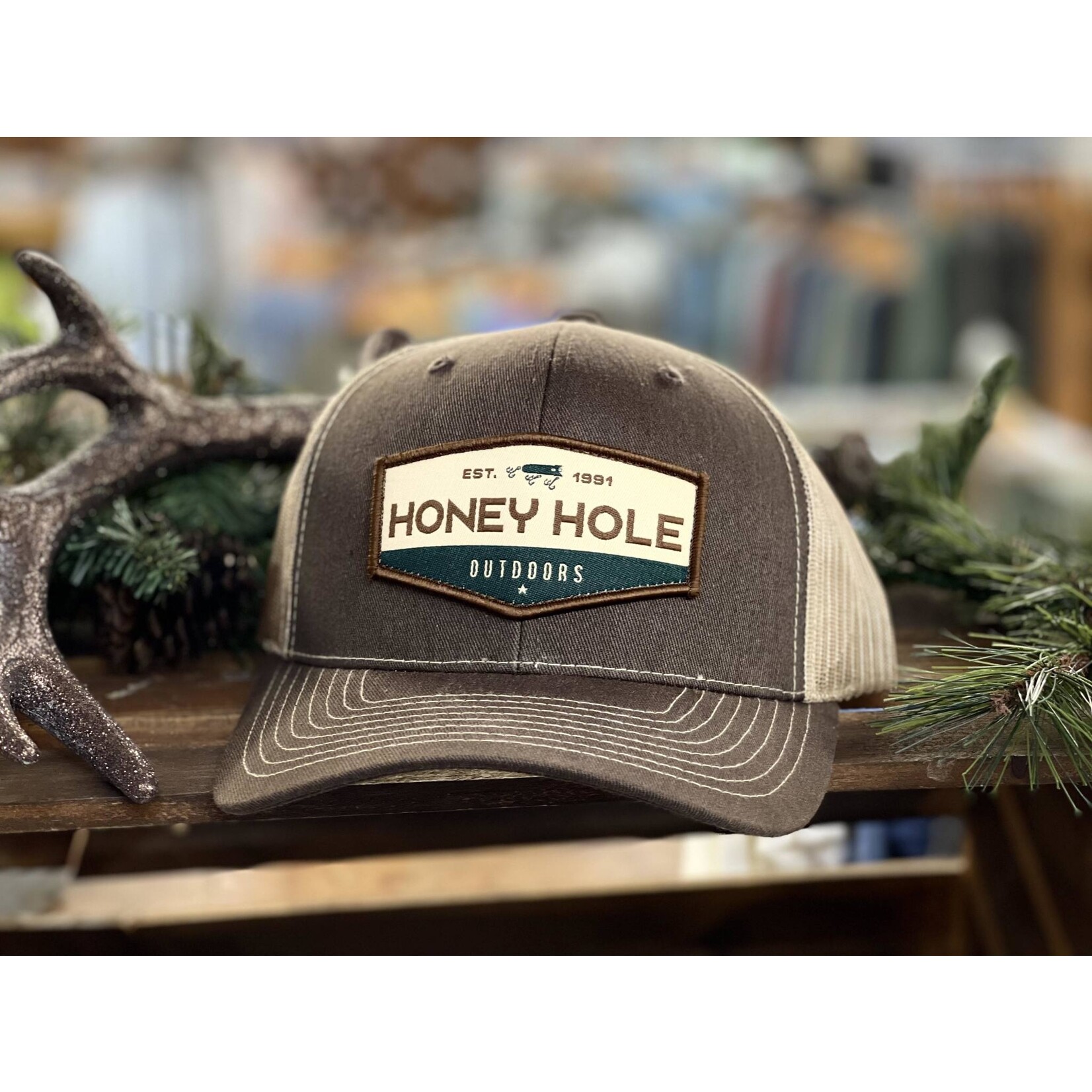 Honey Hole Outdoors Honey Hole Outdoors OG Hex Logo Patch Snapback Hat