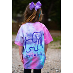 Puppie Love Youth Cotton Candy Tie Dye Pup S/S TEE Shirt