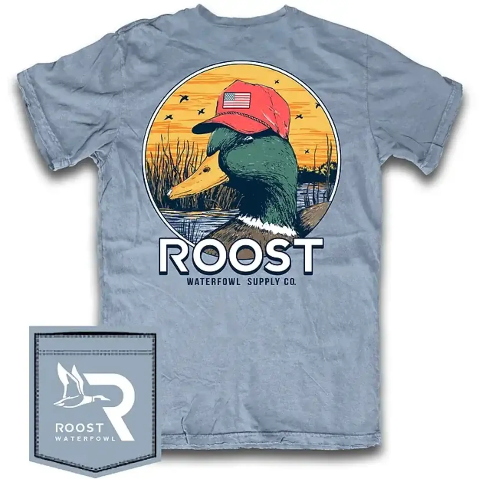 Roost Waterfowl Roost Waterfowl Youth Roost Duck w Hat S/S TEE Shirt