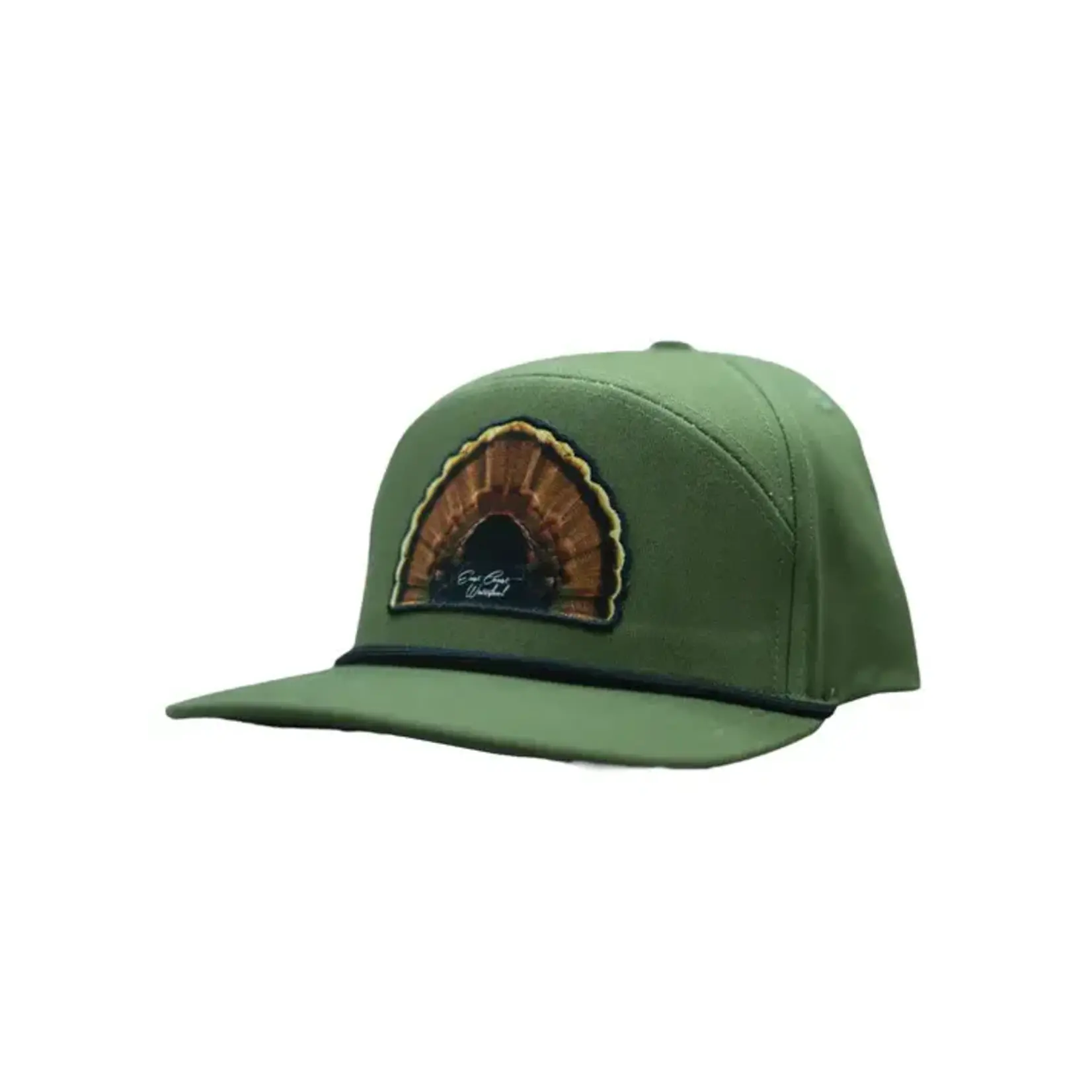 East Coast Waterfowl East Coast Waterfowl Wall Hanger ECW Turkey Fan Patch Rope Snapback Hat