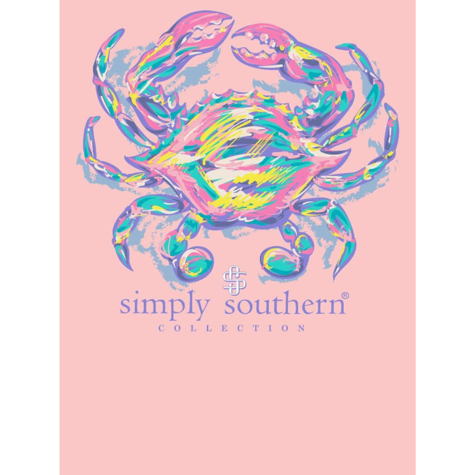 Simply Southern Simply Southern Youth Girls Crab S/S TEE Shirt