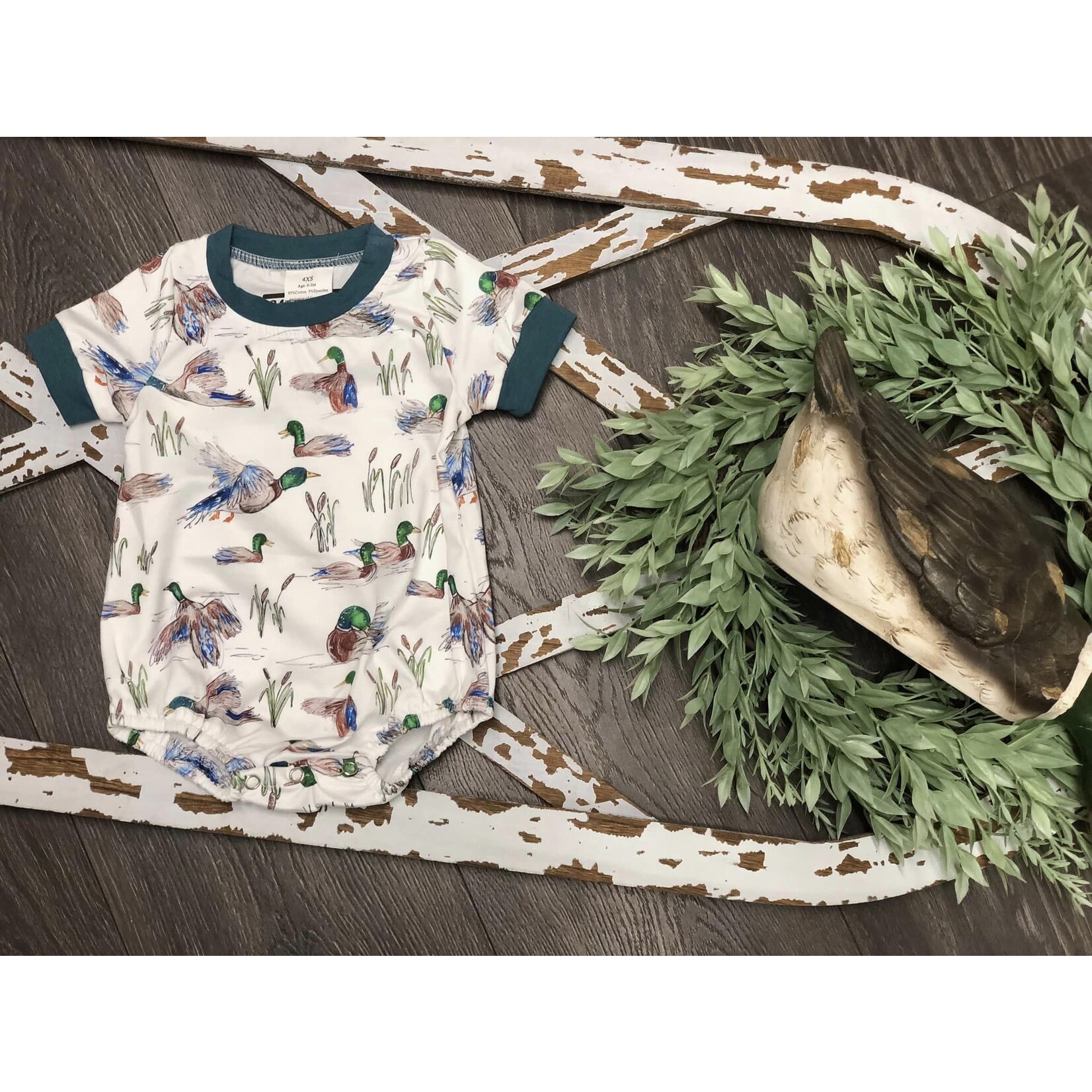 FAIRE Duck Baby Boys Summer Romper