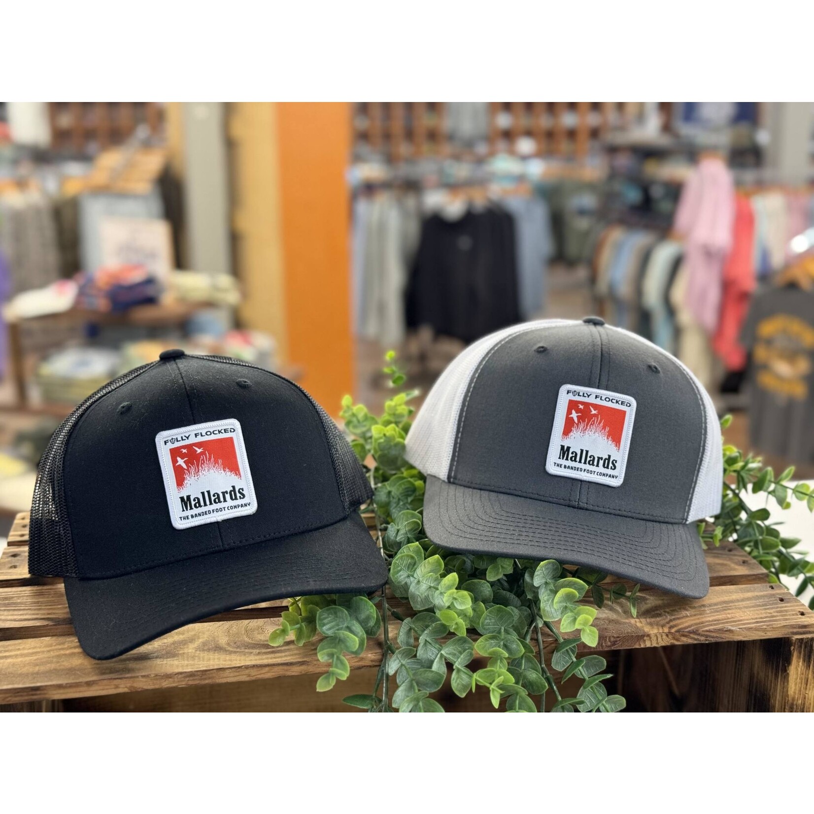 Fully Flocked Fully Flocked Mallards Marlboro Woven Logo Patch Snapback Hat