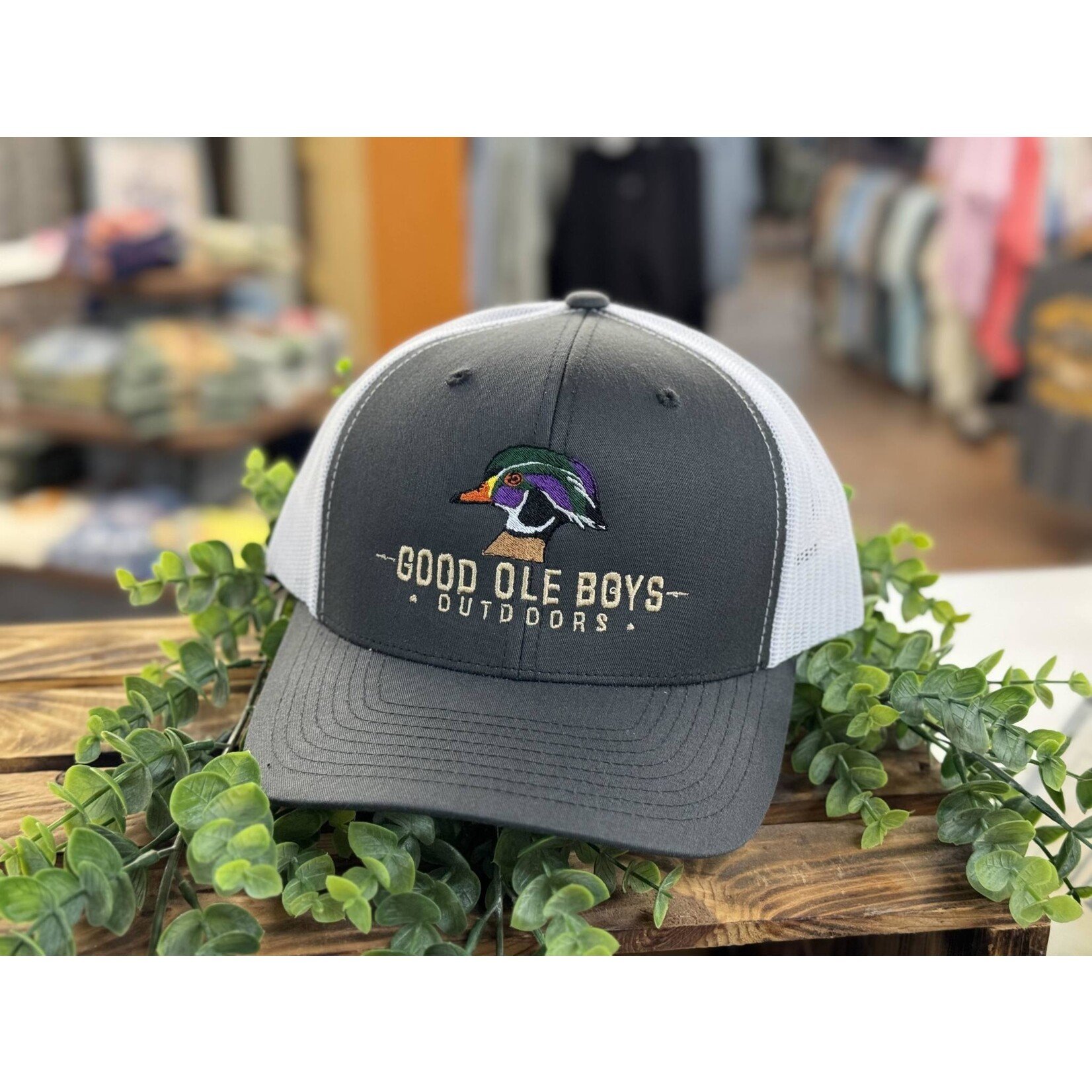 Good OLE Boys Outdoors Good OLE Boy Outdoors Wood Duck Head Embroidered Snapback Hat