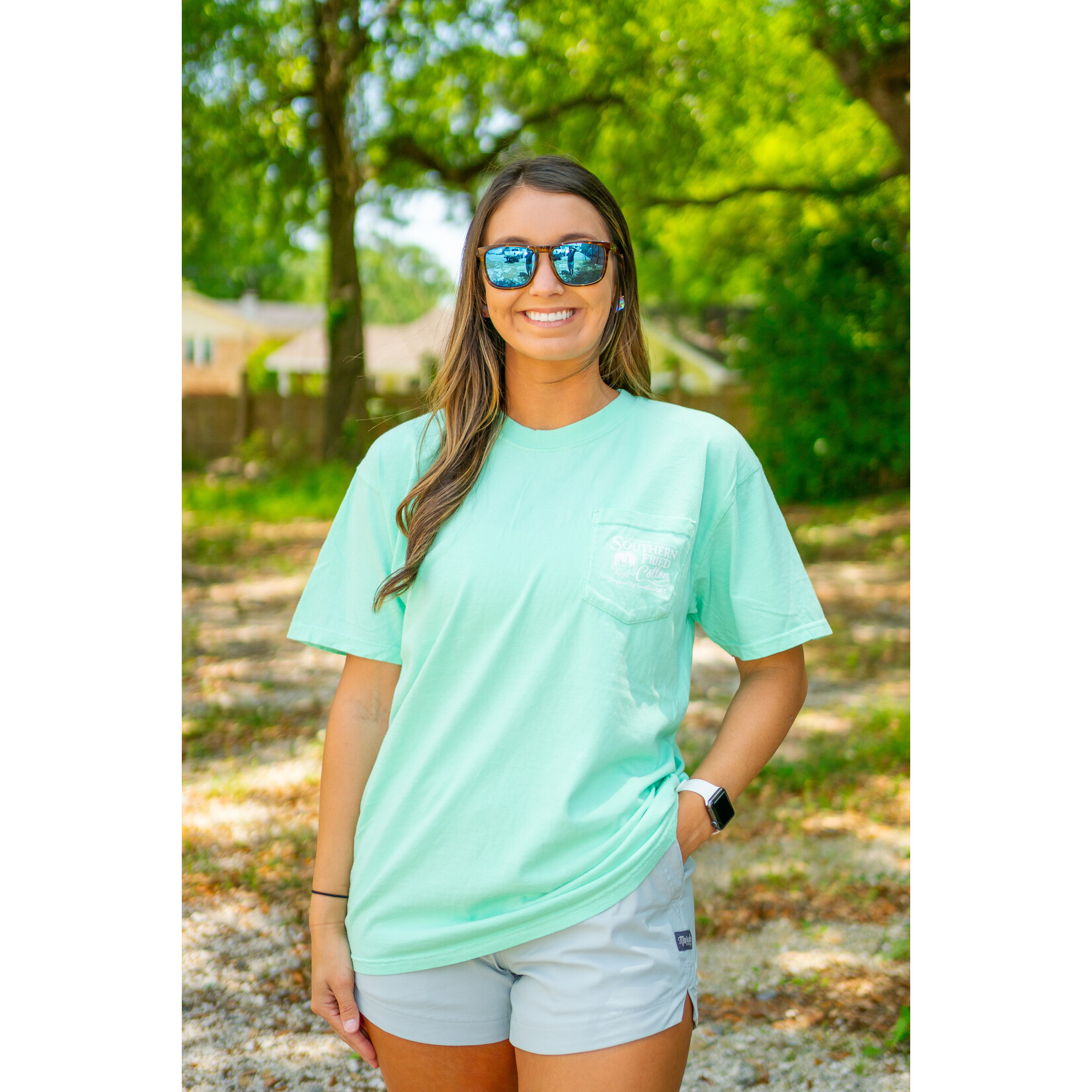 Southern Fried Cotton Southern Fried Cotton Women's Southern Small Town S/S TEE Shirt