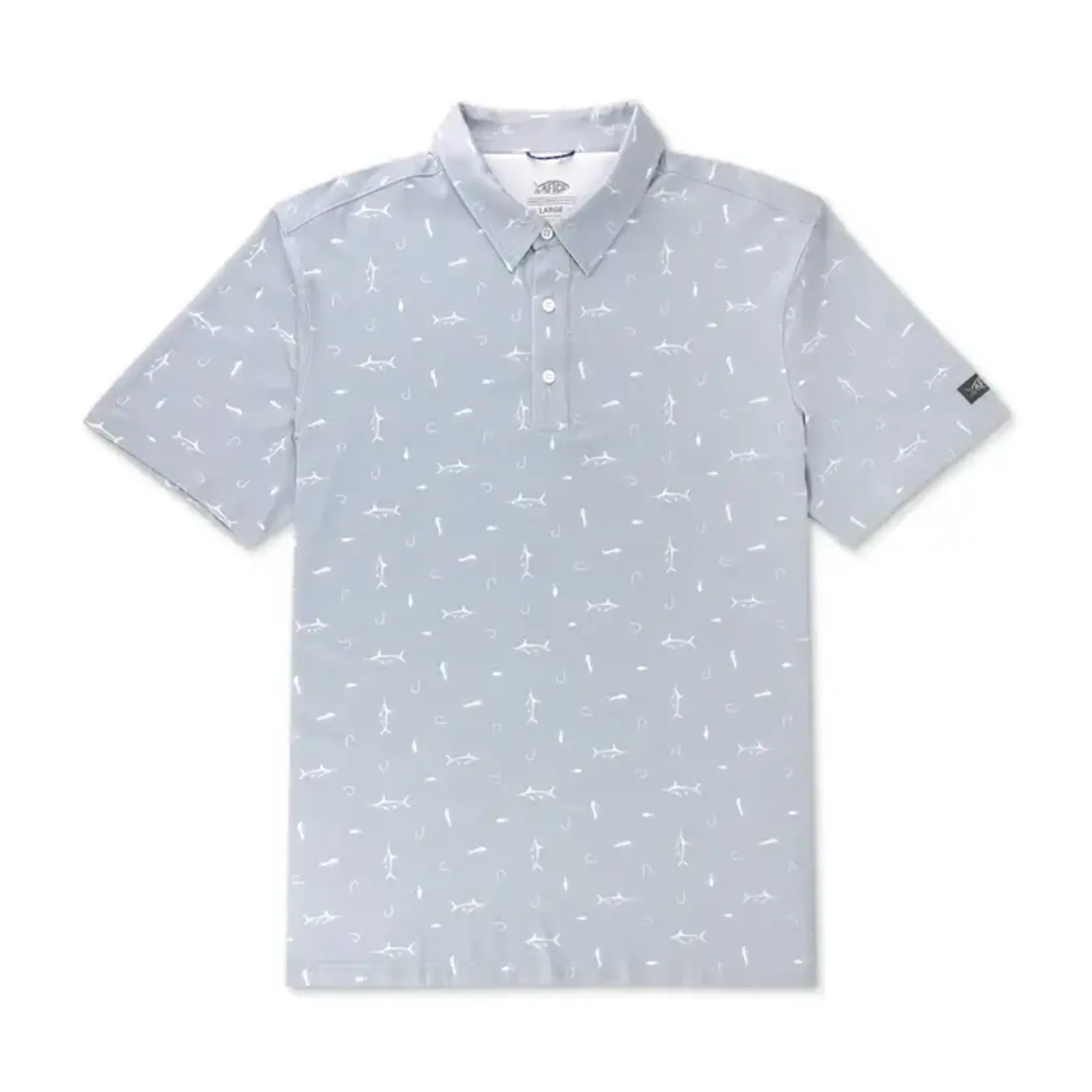 Aftco Aftco Men's Cypress  Printed Polo Shirt