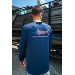 Aftco Aftco Men's Jigfish Americana L/S Perfomance Shirt